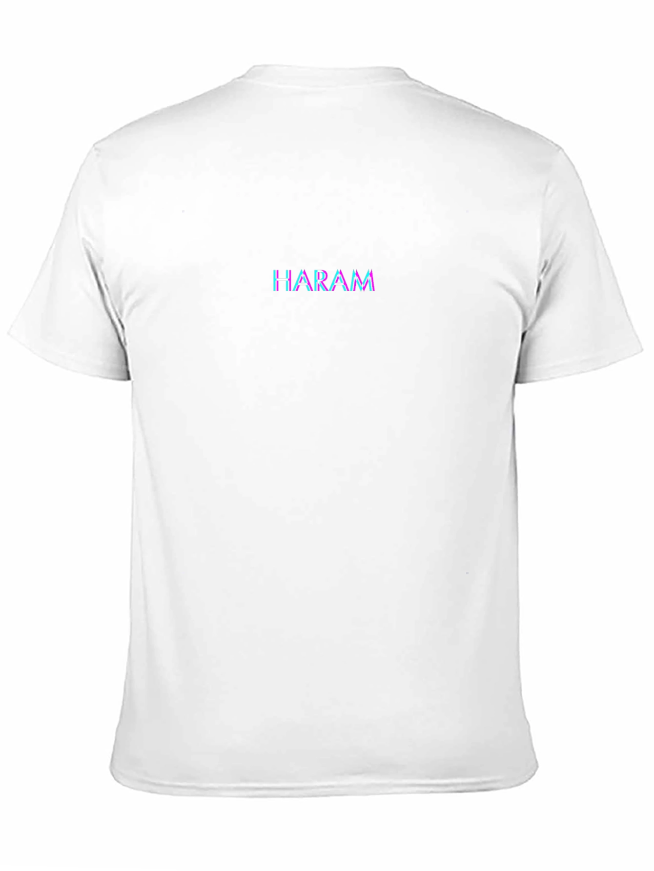 HARAM Glitch Text Black T-Shirt