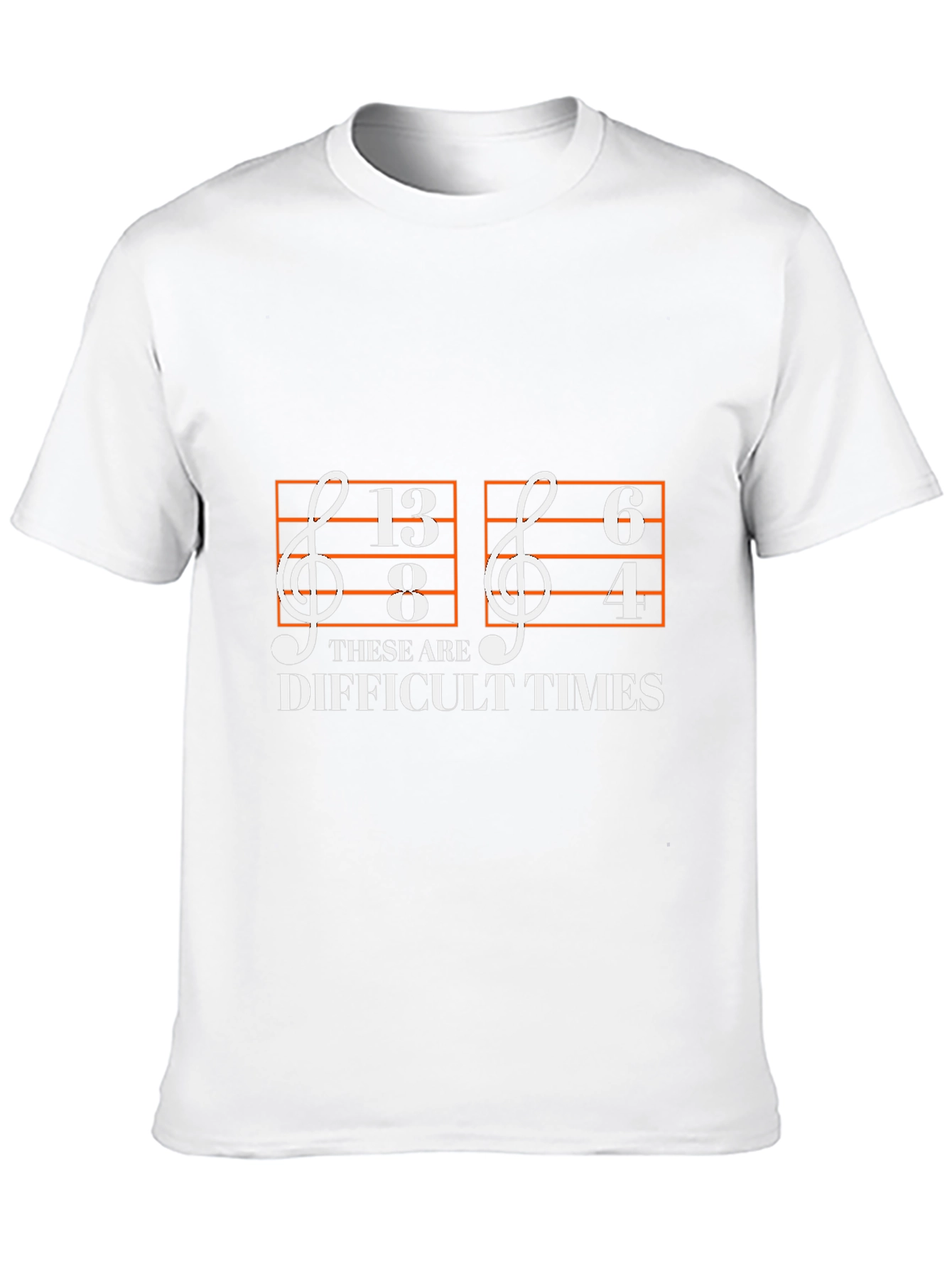 Difficult Times Music Note T-Shirt