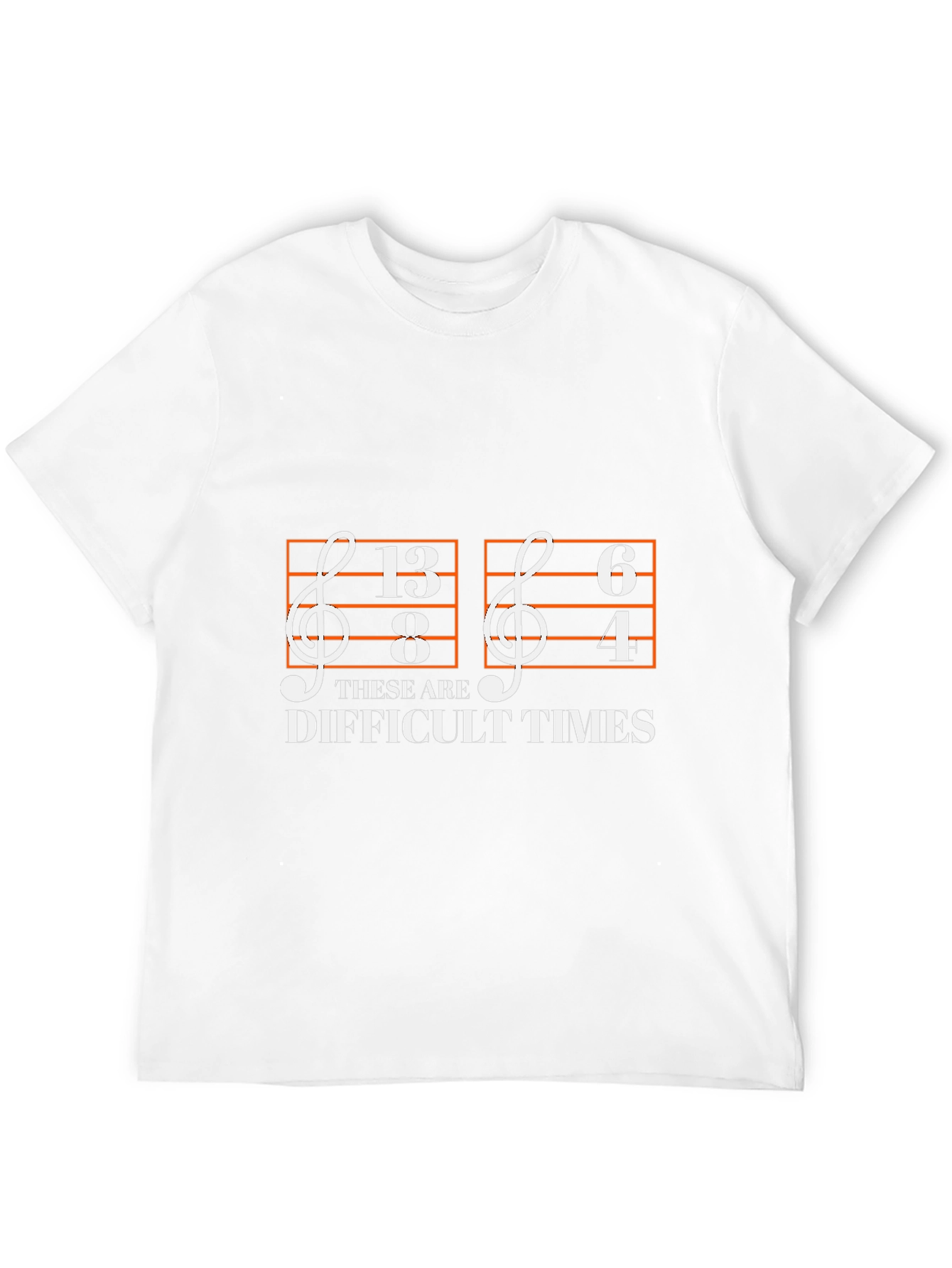 Difficult Times Music Note T-Shirt