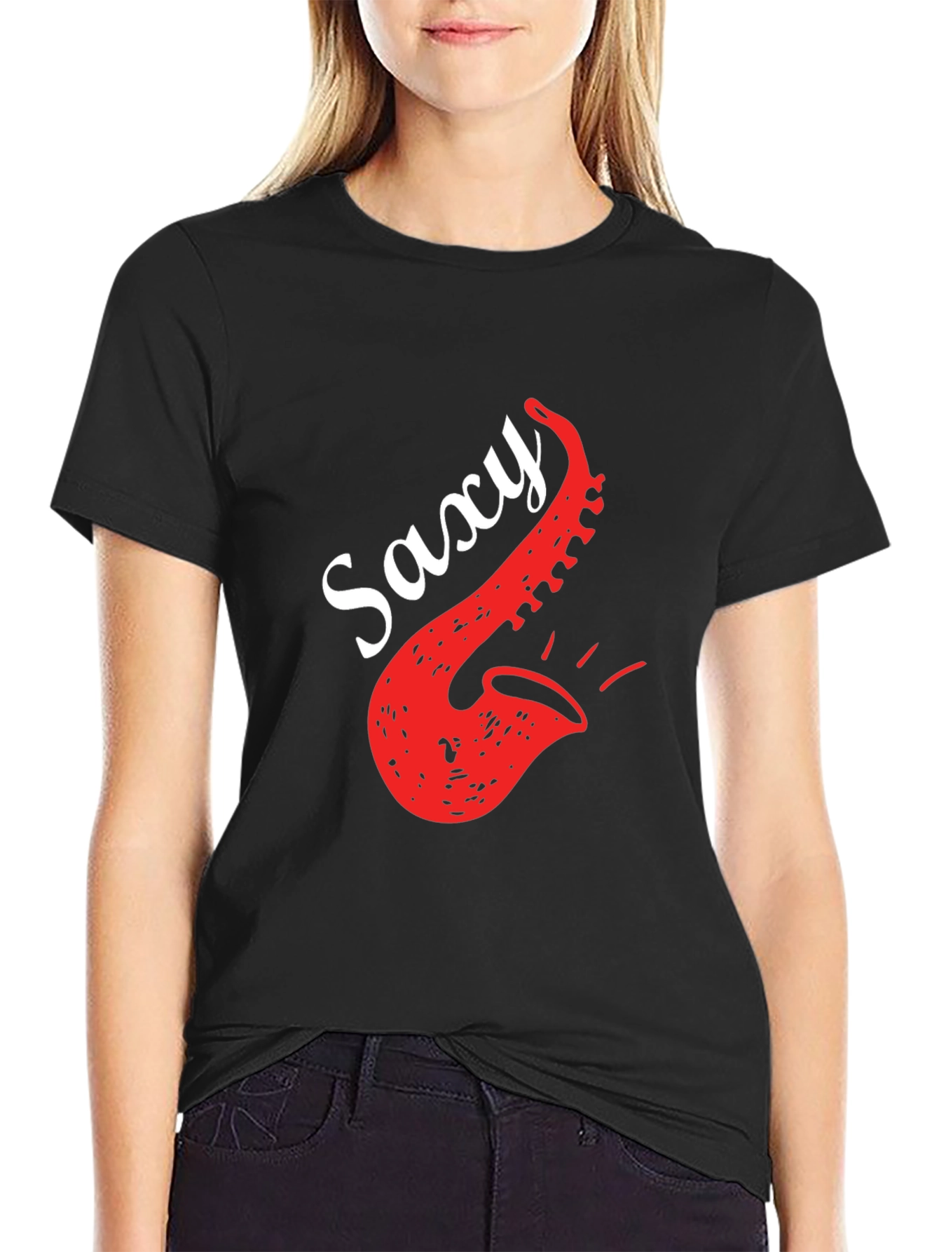 Saxy Saxophone Graphic T-Shirt