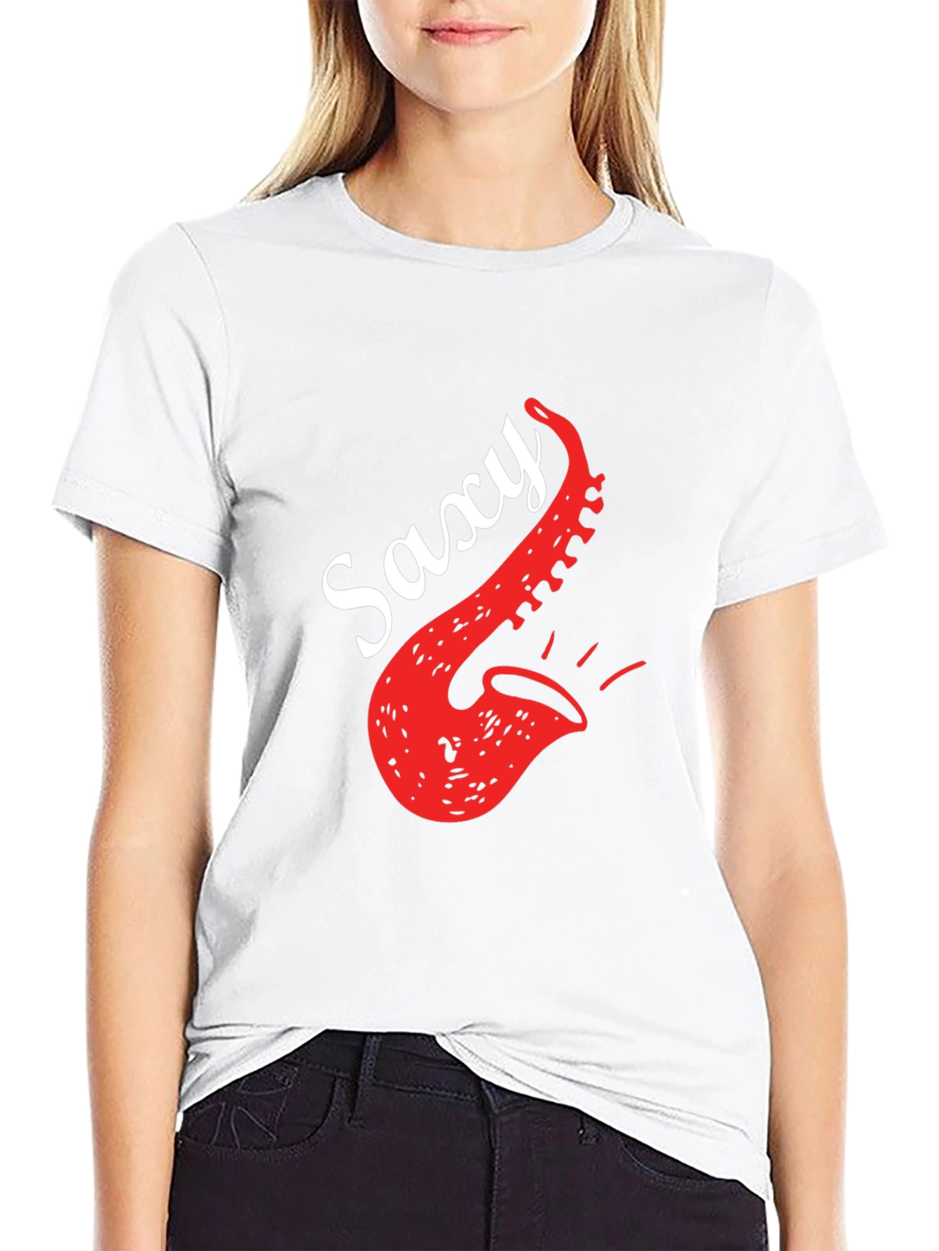 Saxy Saxophone Graphic T-Shirt