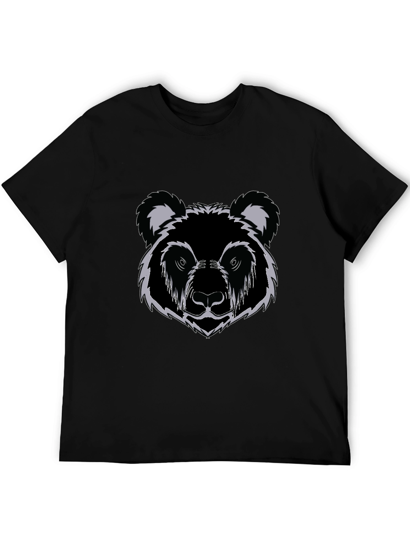 Black Bear Graphic Print T-Shirt