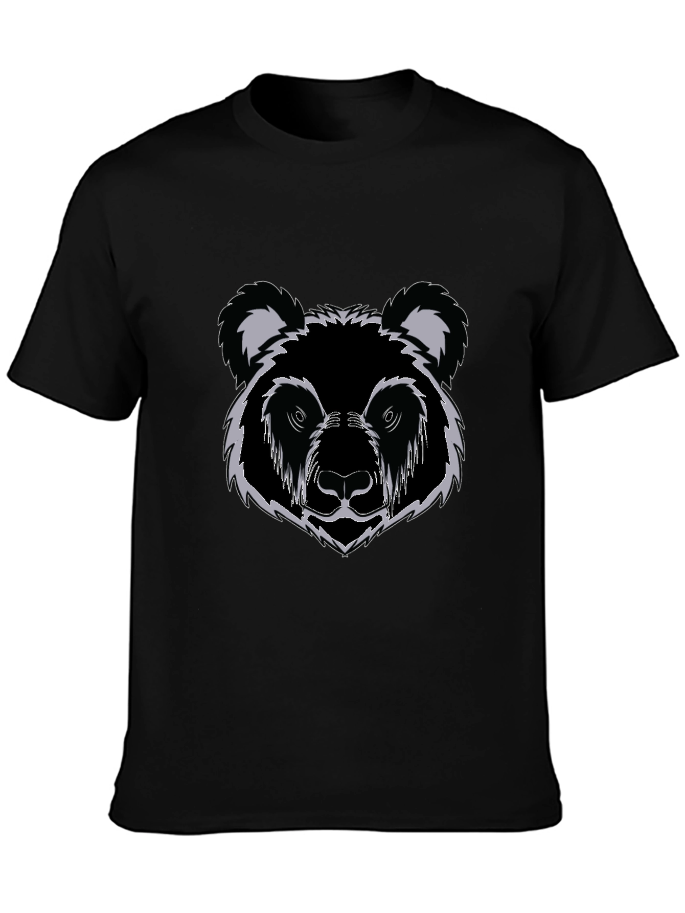 Black Bear Graphic Print T-Shirt