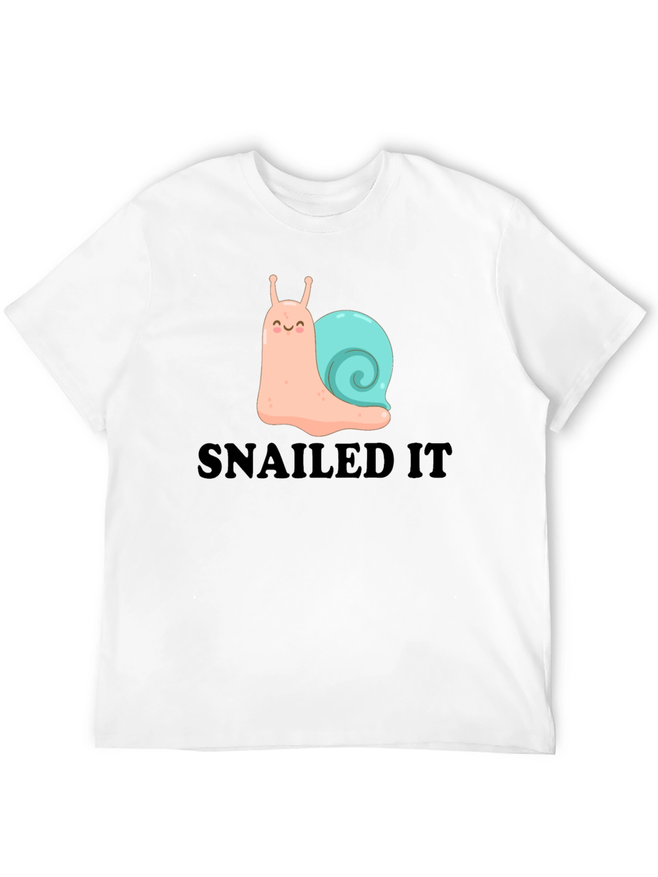 SNAILED IT Cute Snail Graphic T-Shirt