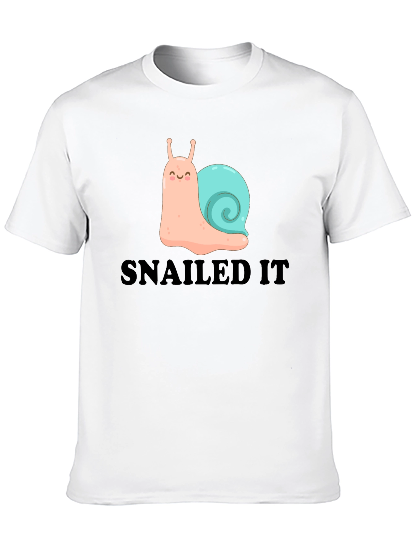 SNAILED IT Cute Snail Graphic T-Shirt