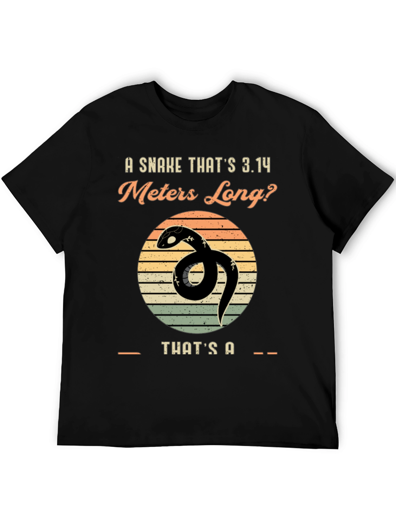 Pi-thon T-Shirt: Math Snake Funny Tee
