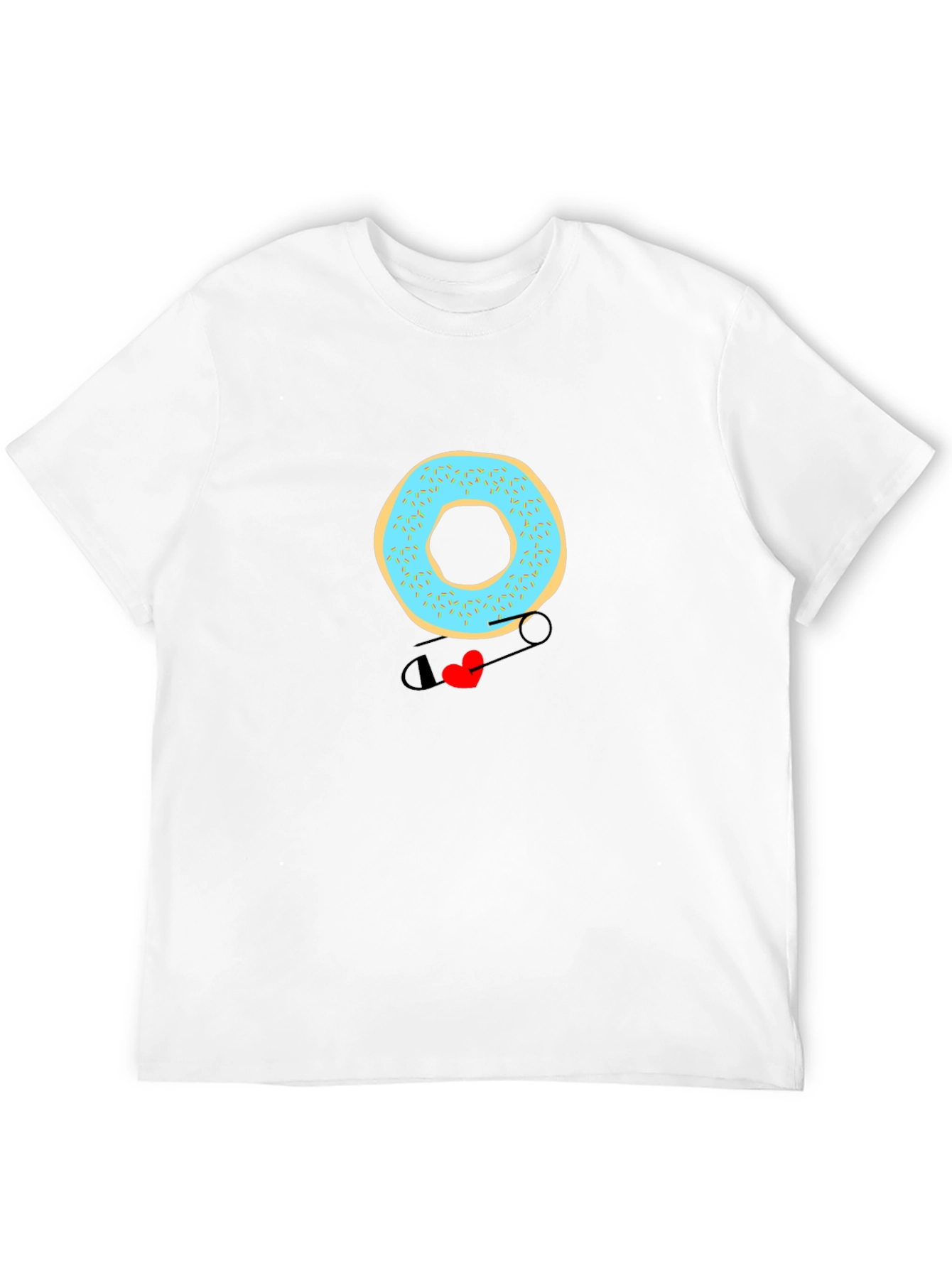 Donut With Safety Pin T-Shirt