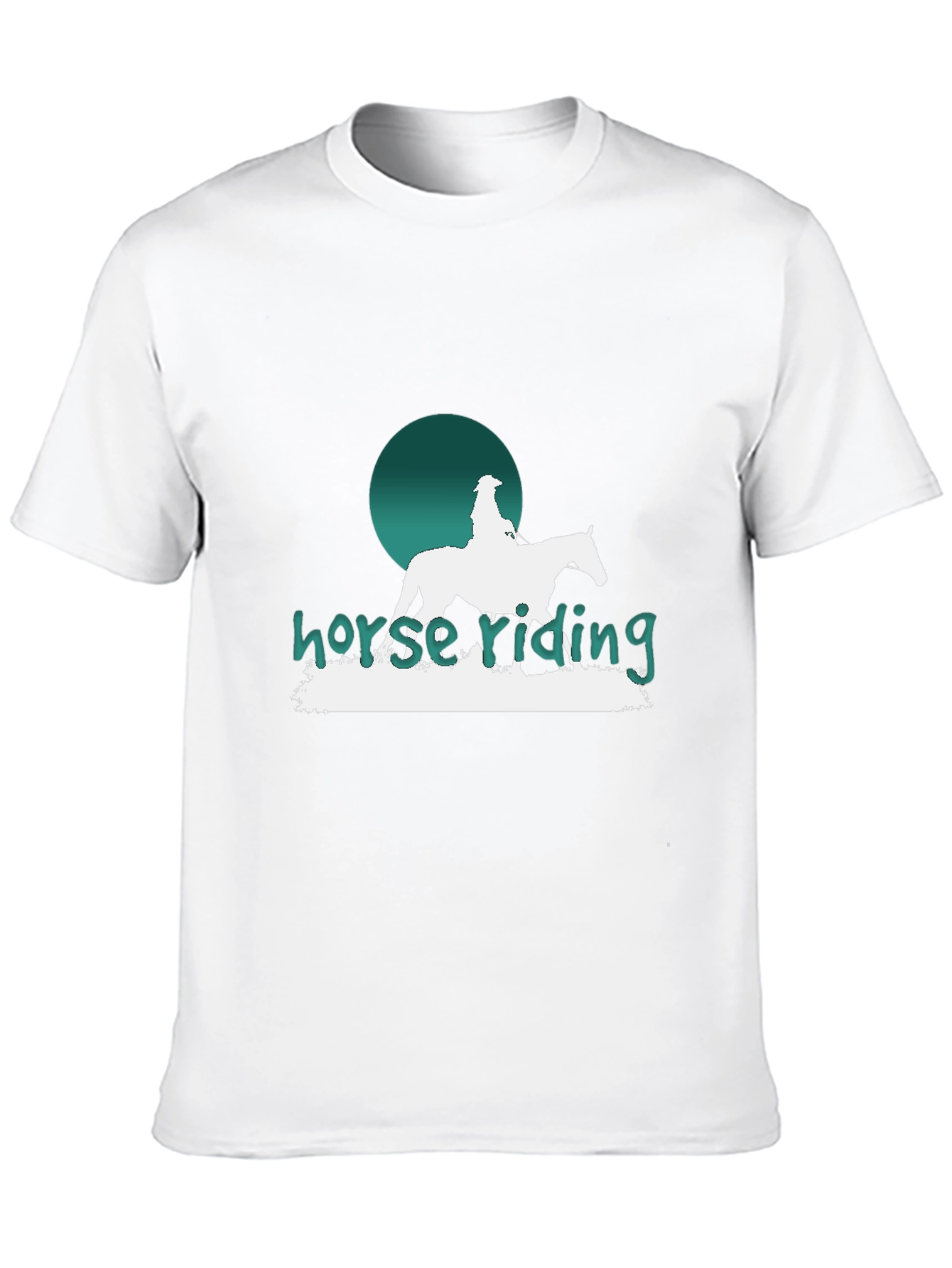 Horse Riding Graphic T-Shirt - Stylish Equestrian Design