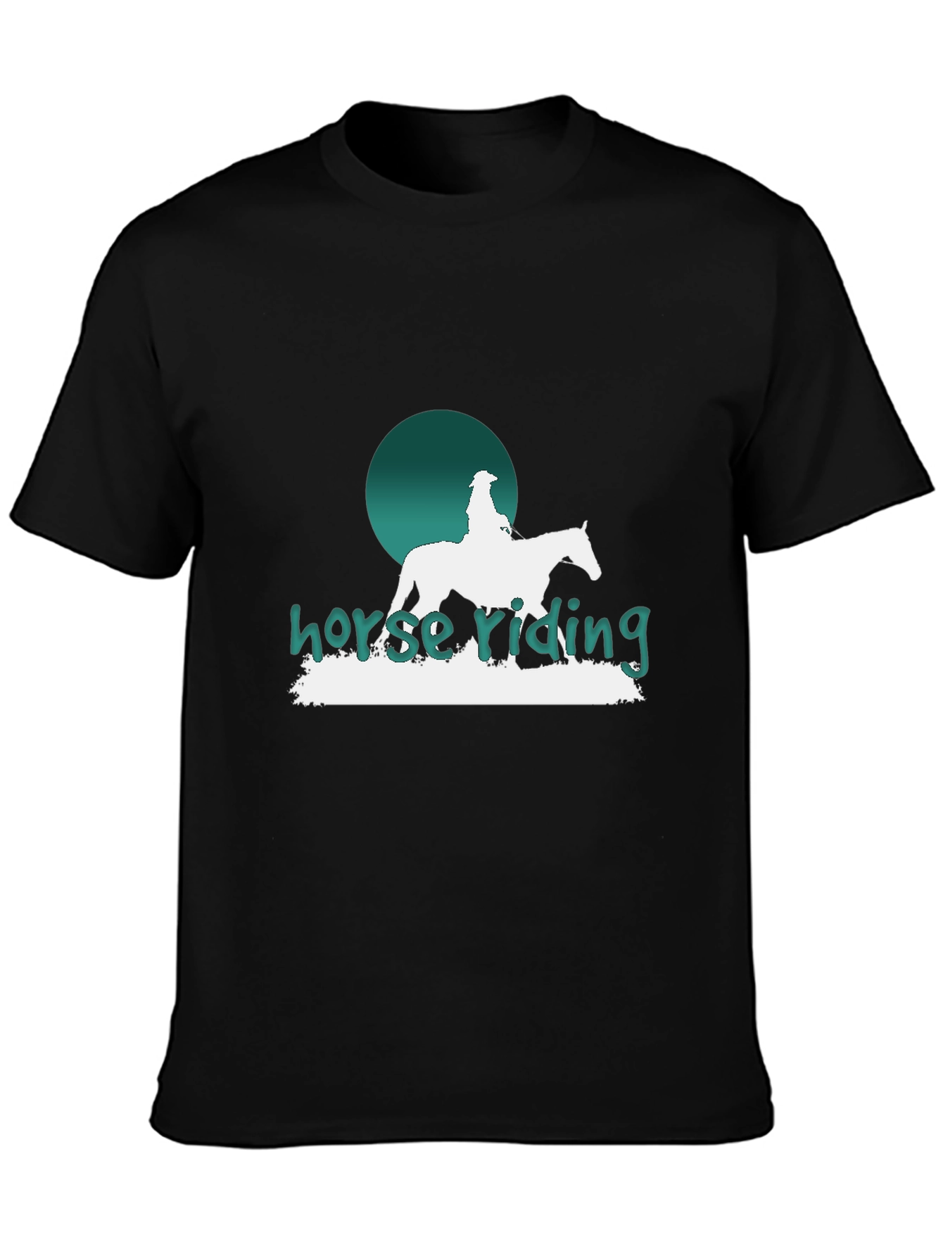 Horse Riding Graphic T-Shirt - Stylish Equestrian Design
