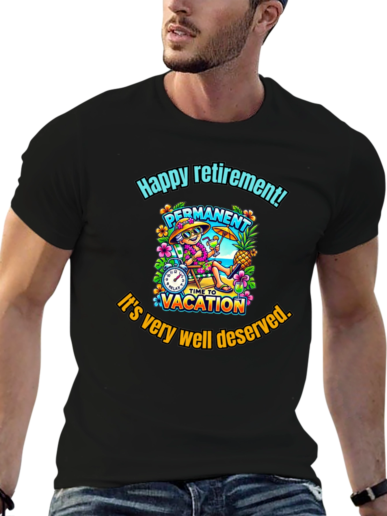 Happy Retirement T-Shirt - Permanent Vacation