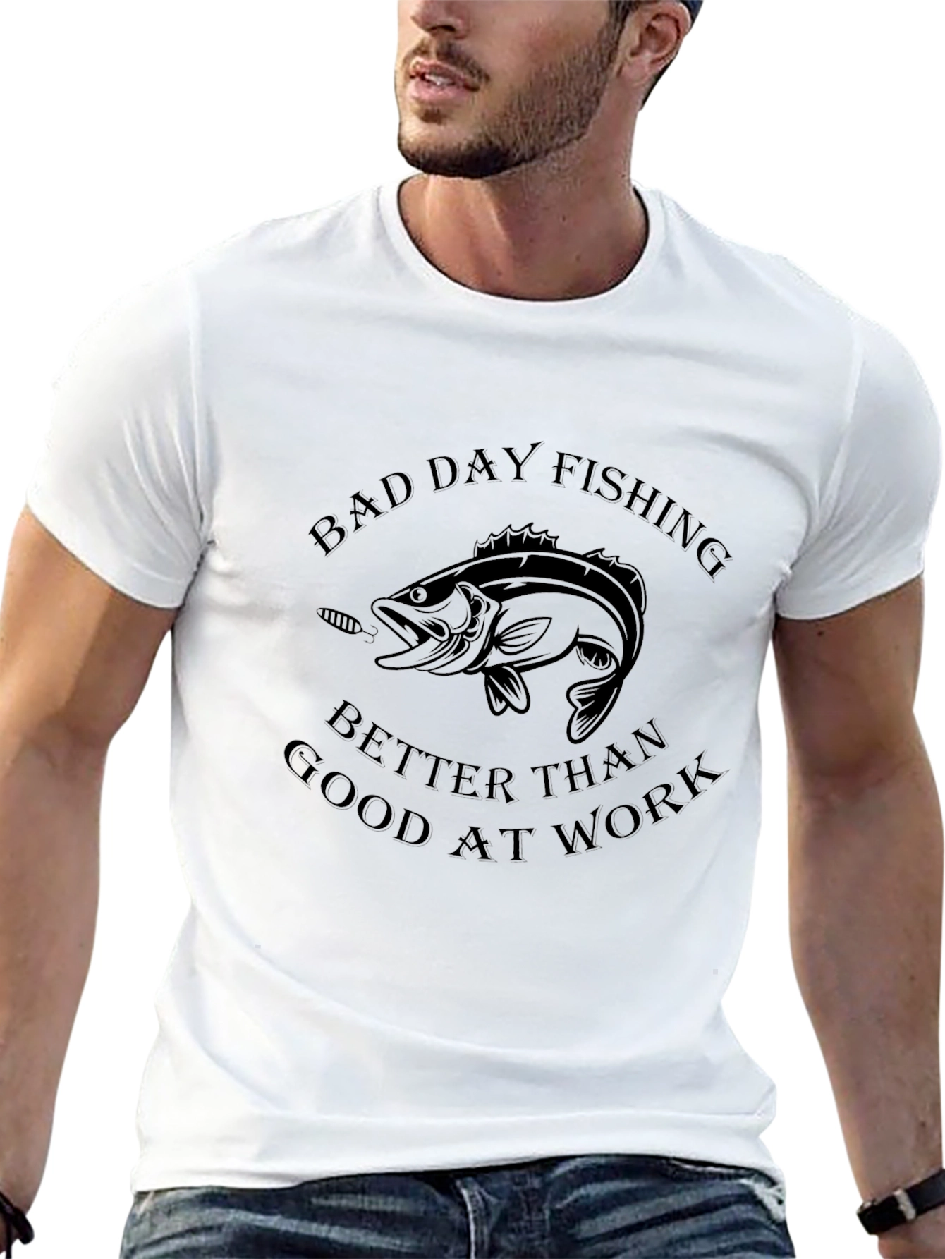Fishing Graphic T-Shirt - Bad Day Fishing