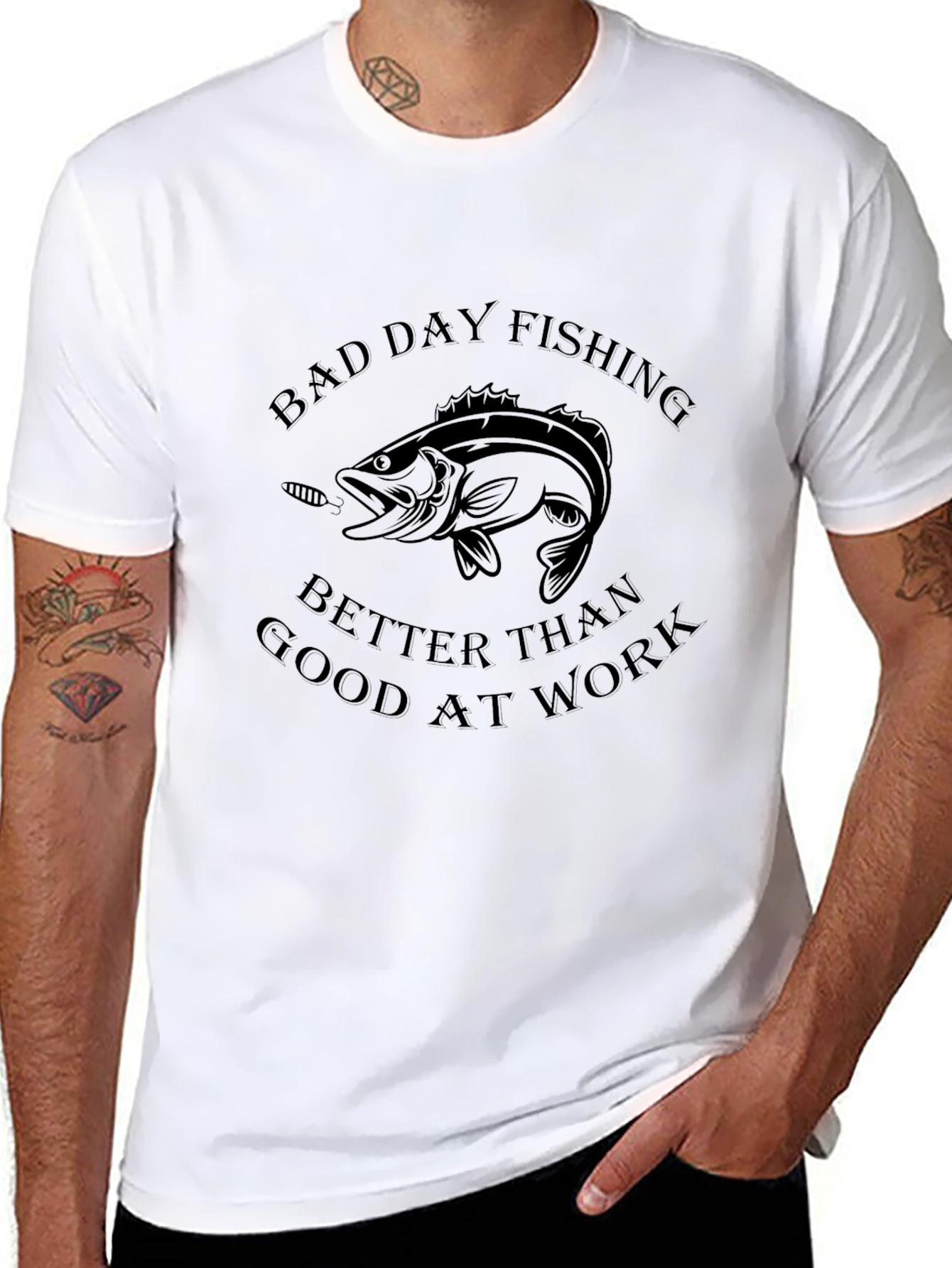 Fishing Graphic T-Shirt - Bad Day Fishing