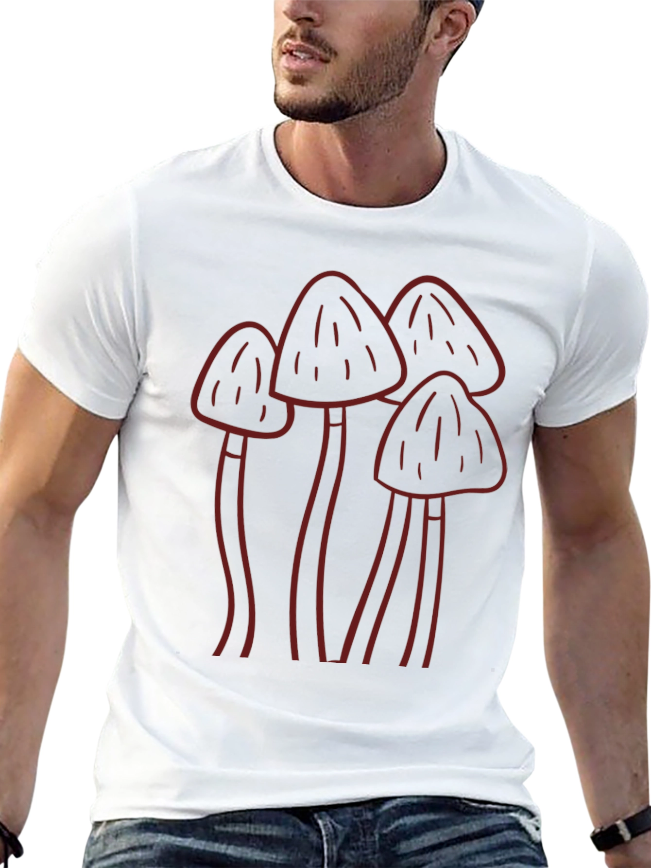 Mushroom Graphic Tee - Relaxed Fit