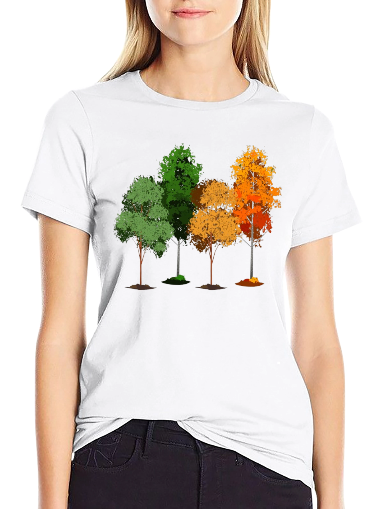 Autumn Trees Graphic Tee - Nature Lovers Shirt