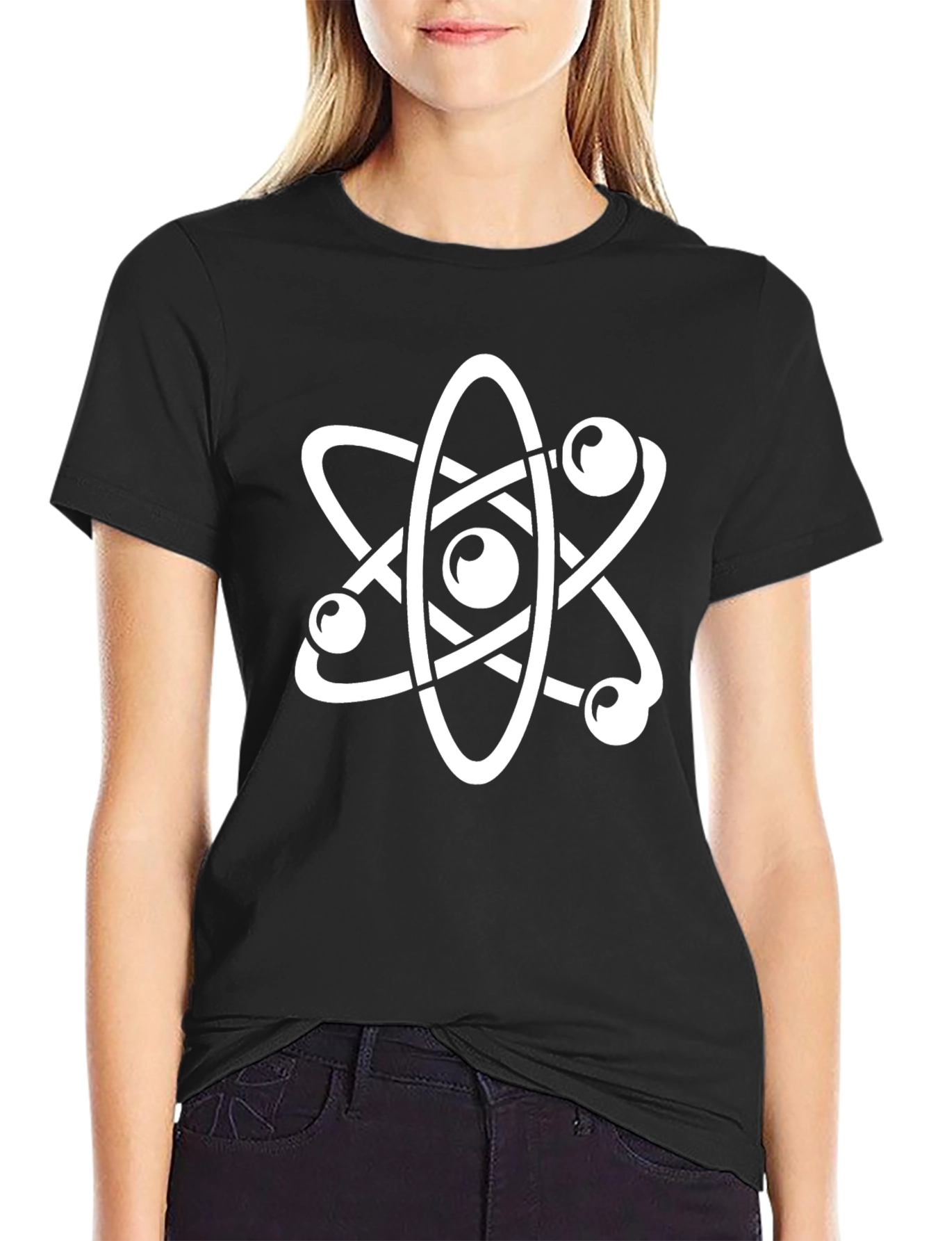 Science Atom T-Shirt - Black