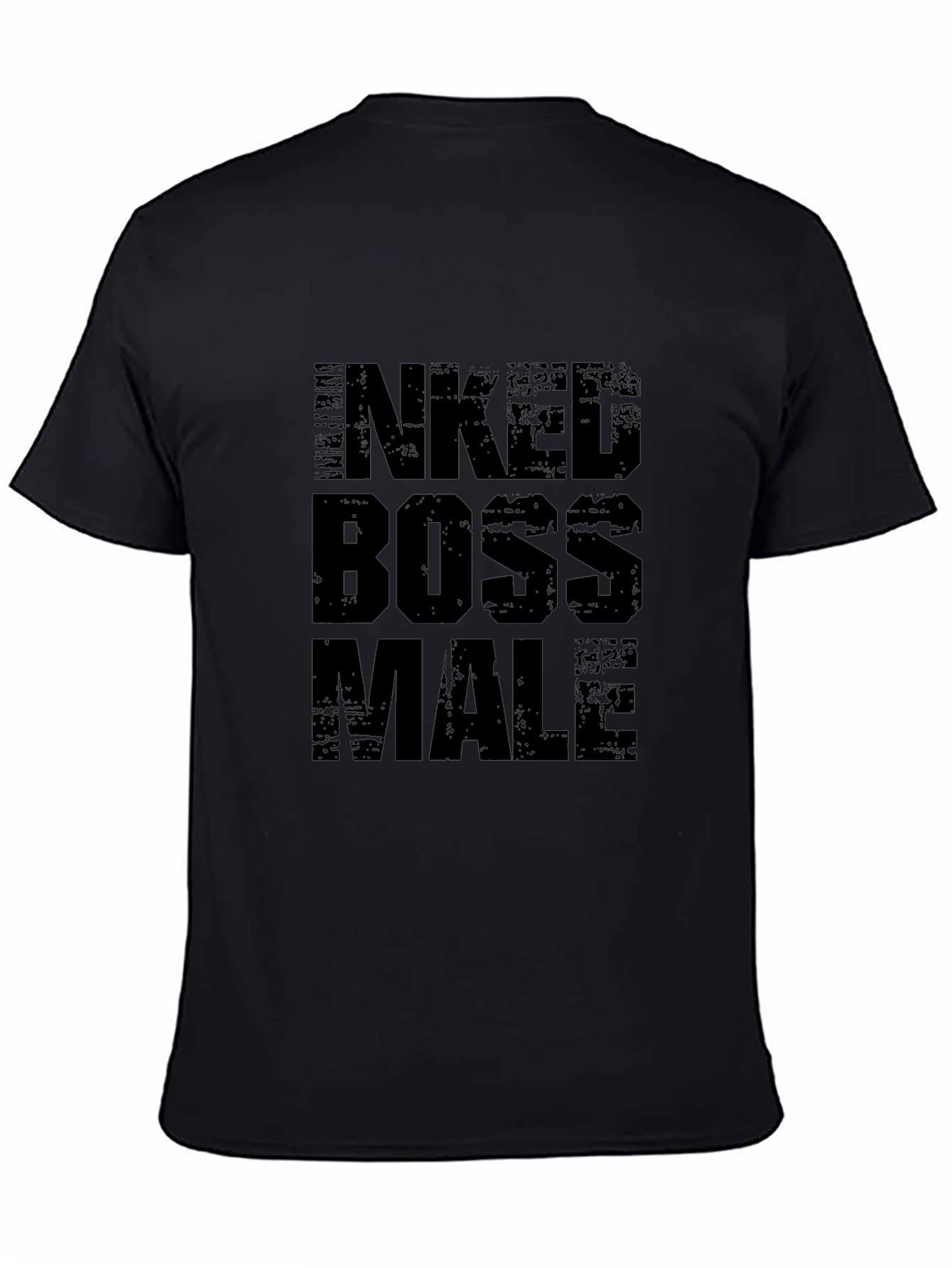 Inked Boss Male Black Graphic Tee