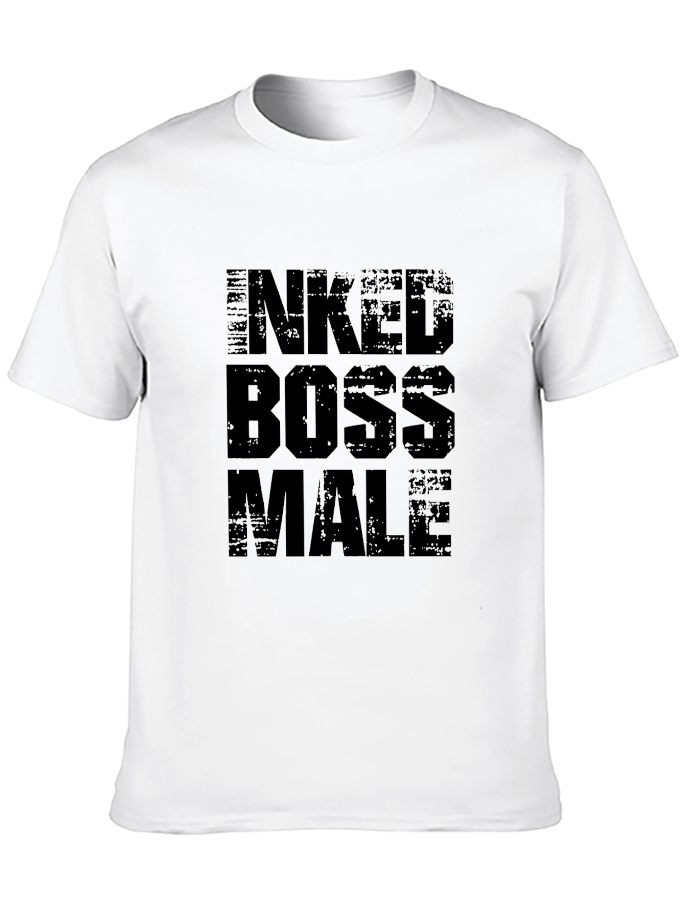 Inked Boss Male Black Graphic Tee