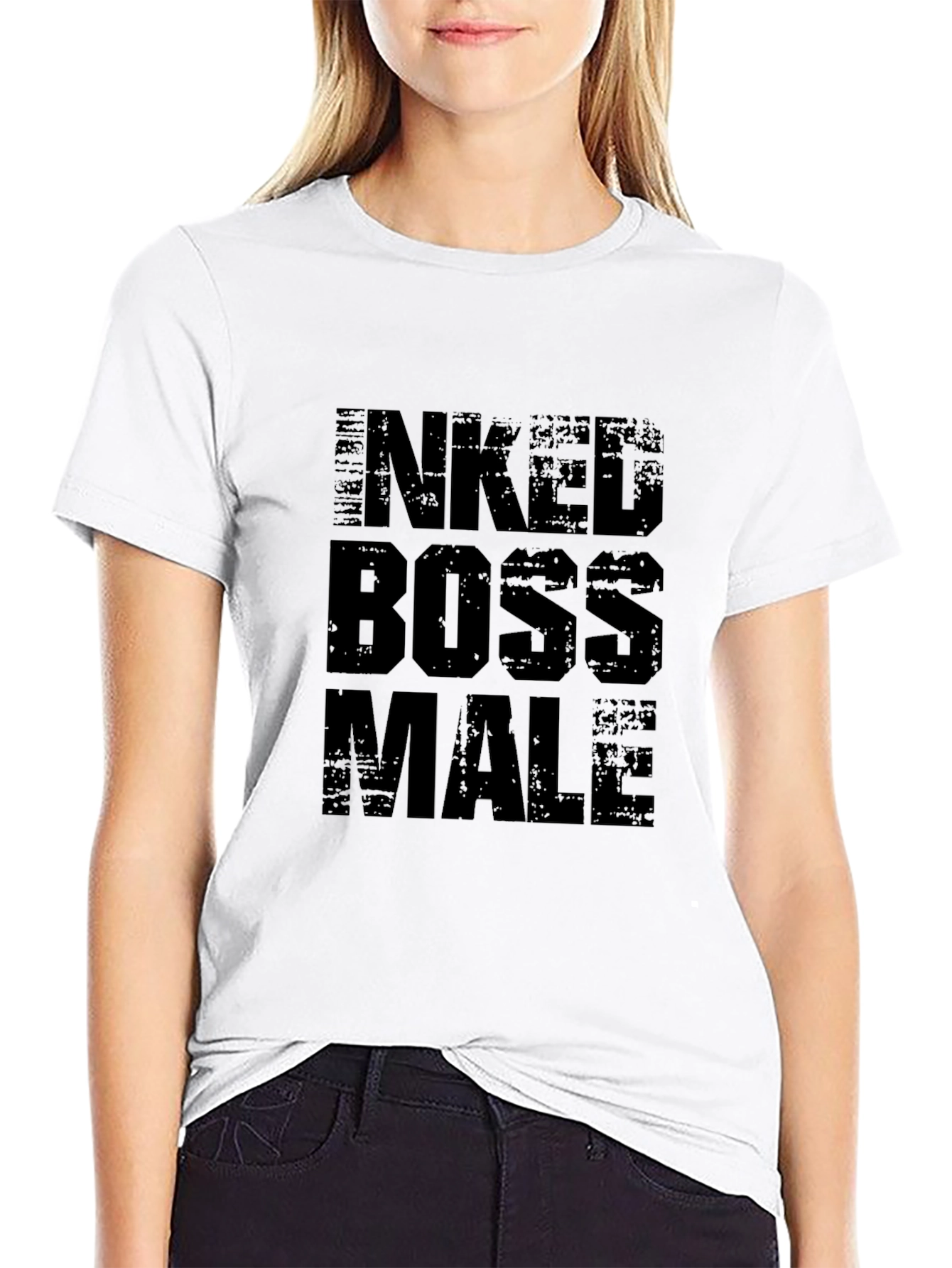 Inked Boss Male Black Graphic Tee