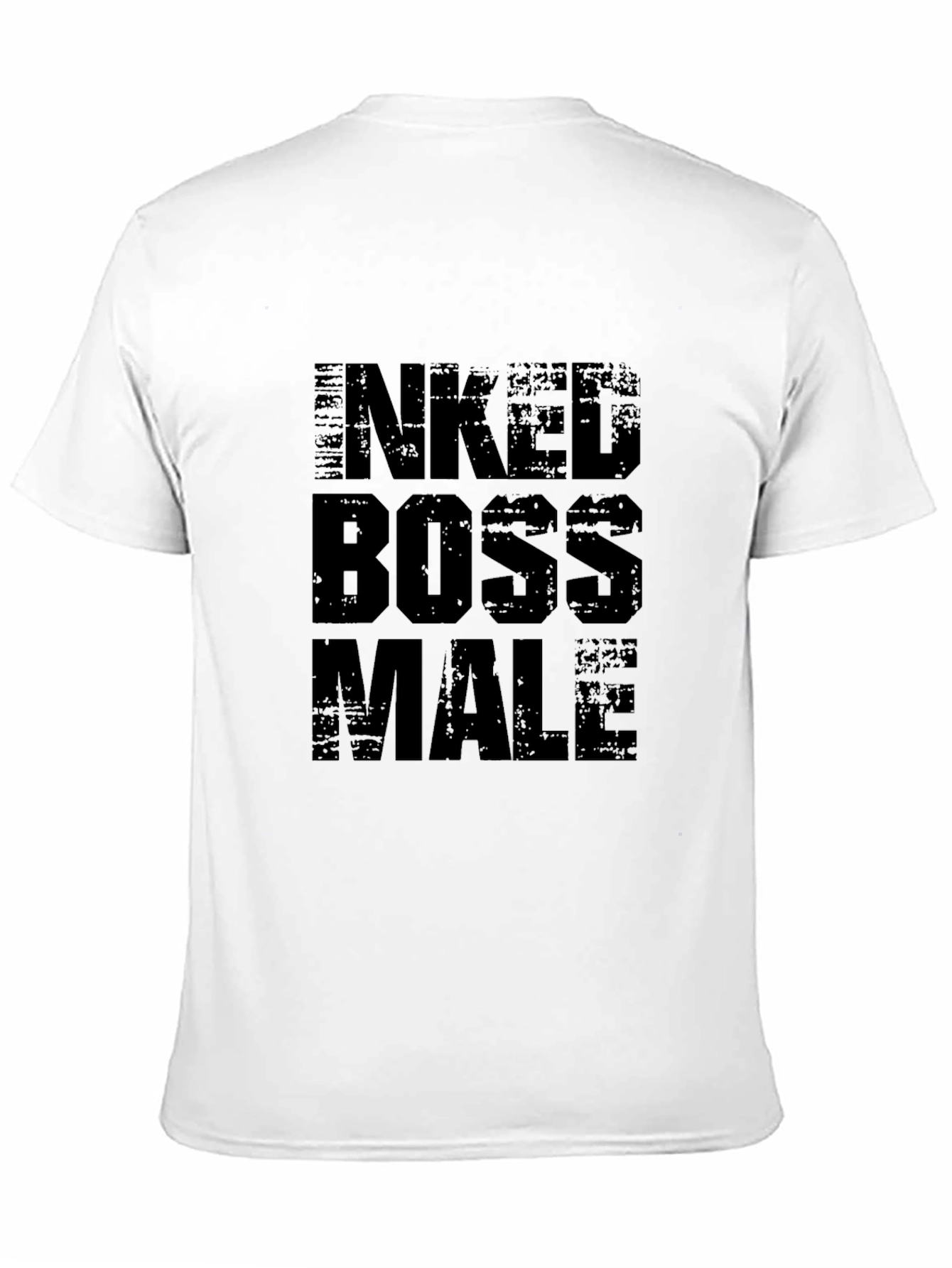 Inked Boss Male Black Graphic Tee