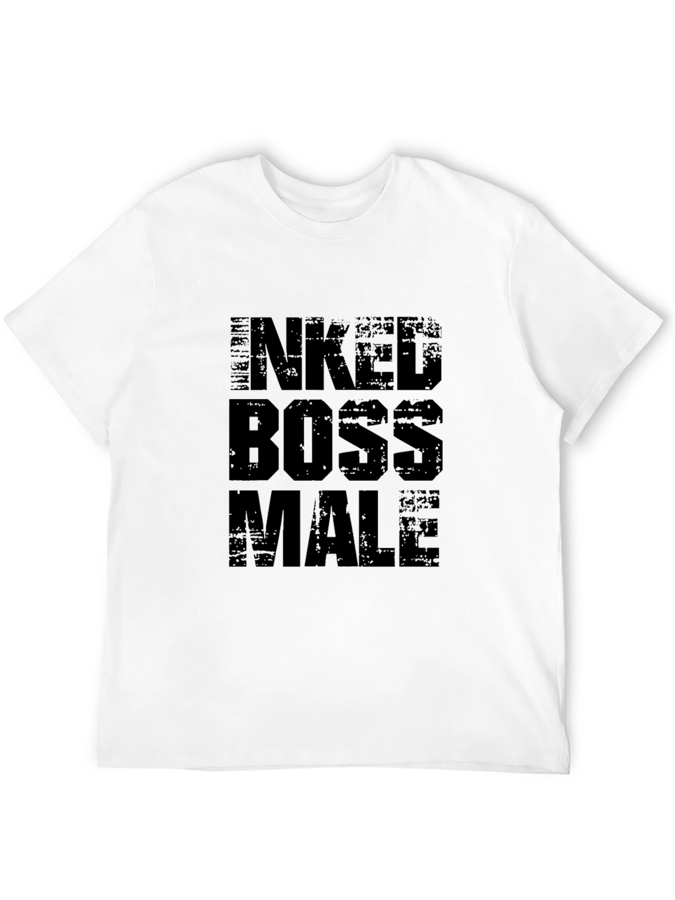 Inked Boss Male Black Graphic Tee