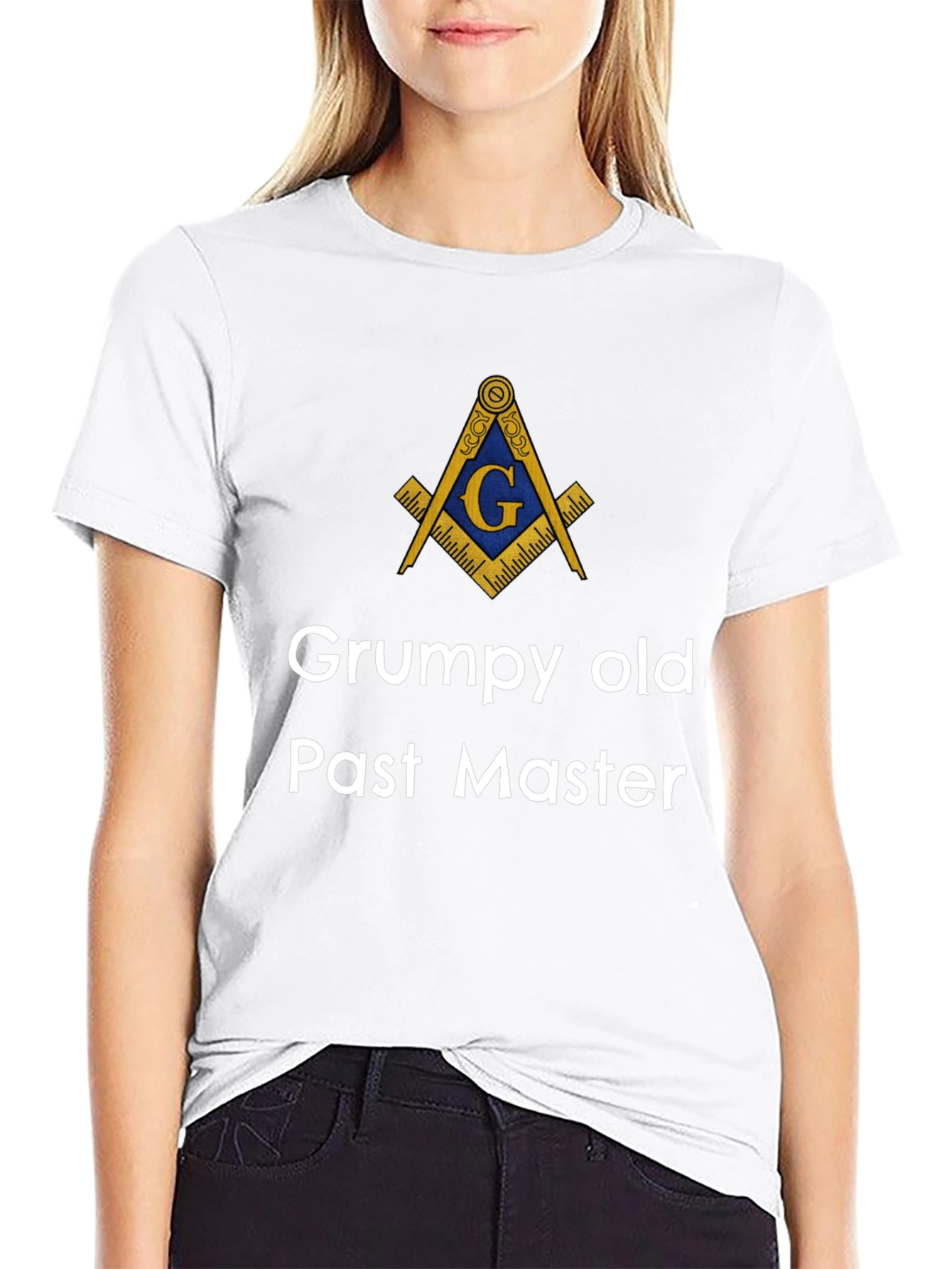 Grumpy Old Past Master T-Shirt Masonic Square & Compass