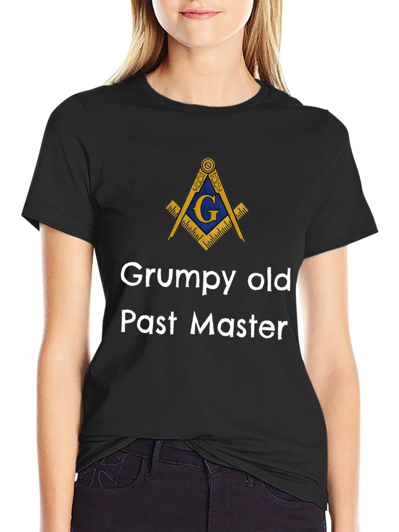 Grumpy Old Past Master T-Shirt Masonic Square & Compass