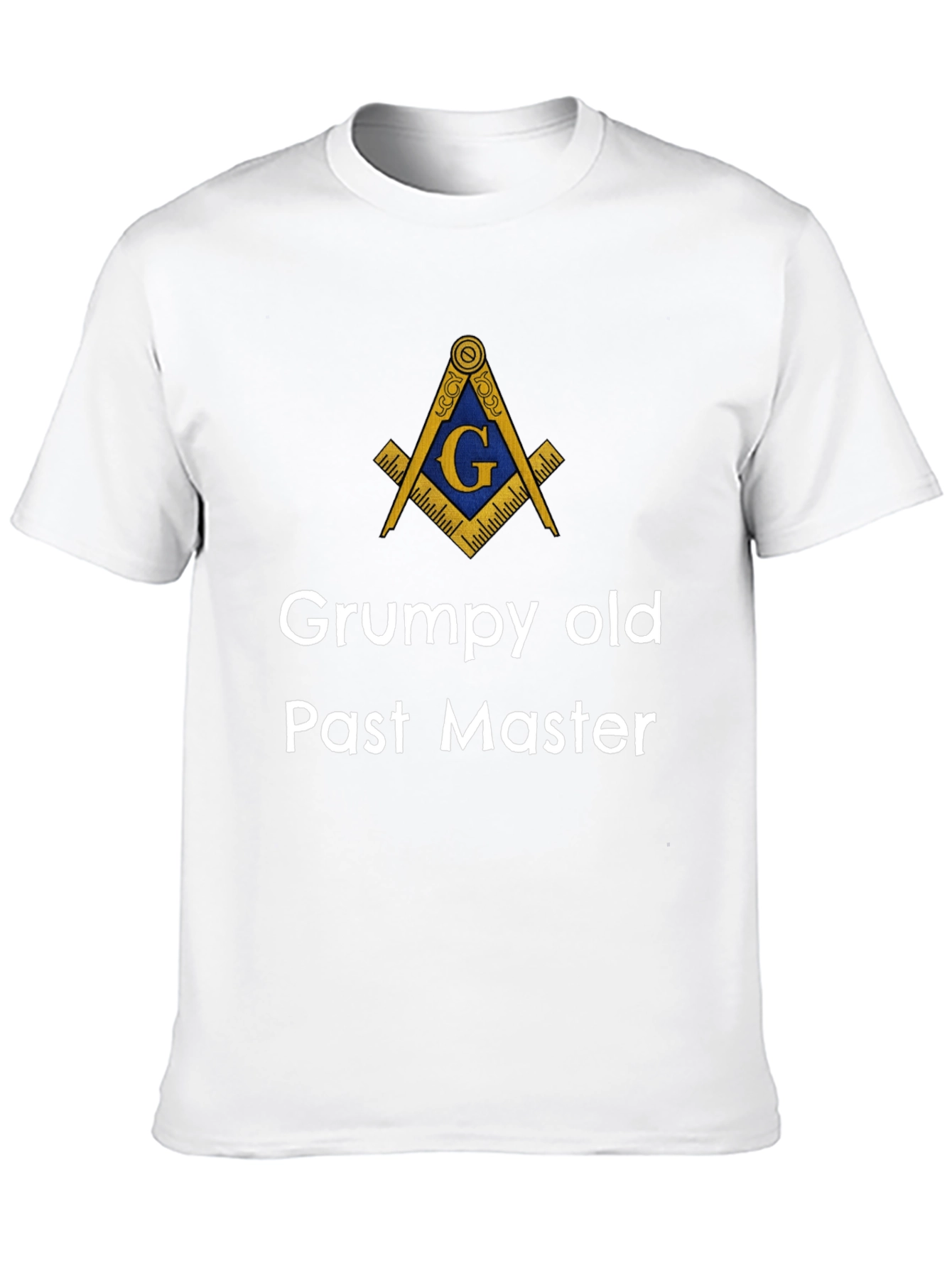 Grumpy Old Past Master T-Shirt Masonic Square & Compass