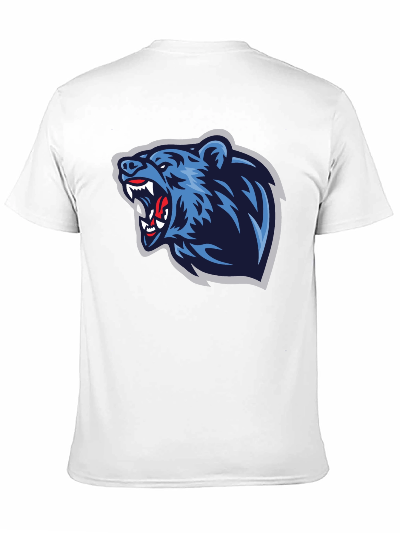 Fierce Bear Graphic Tee - Black Cotton T-Shirt