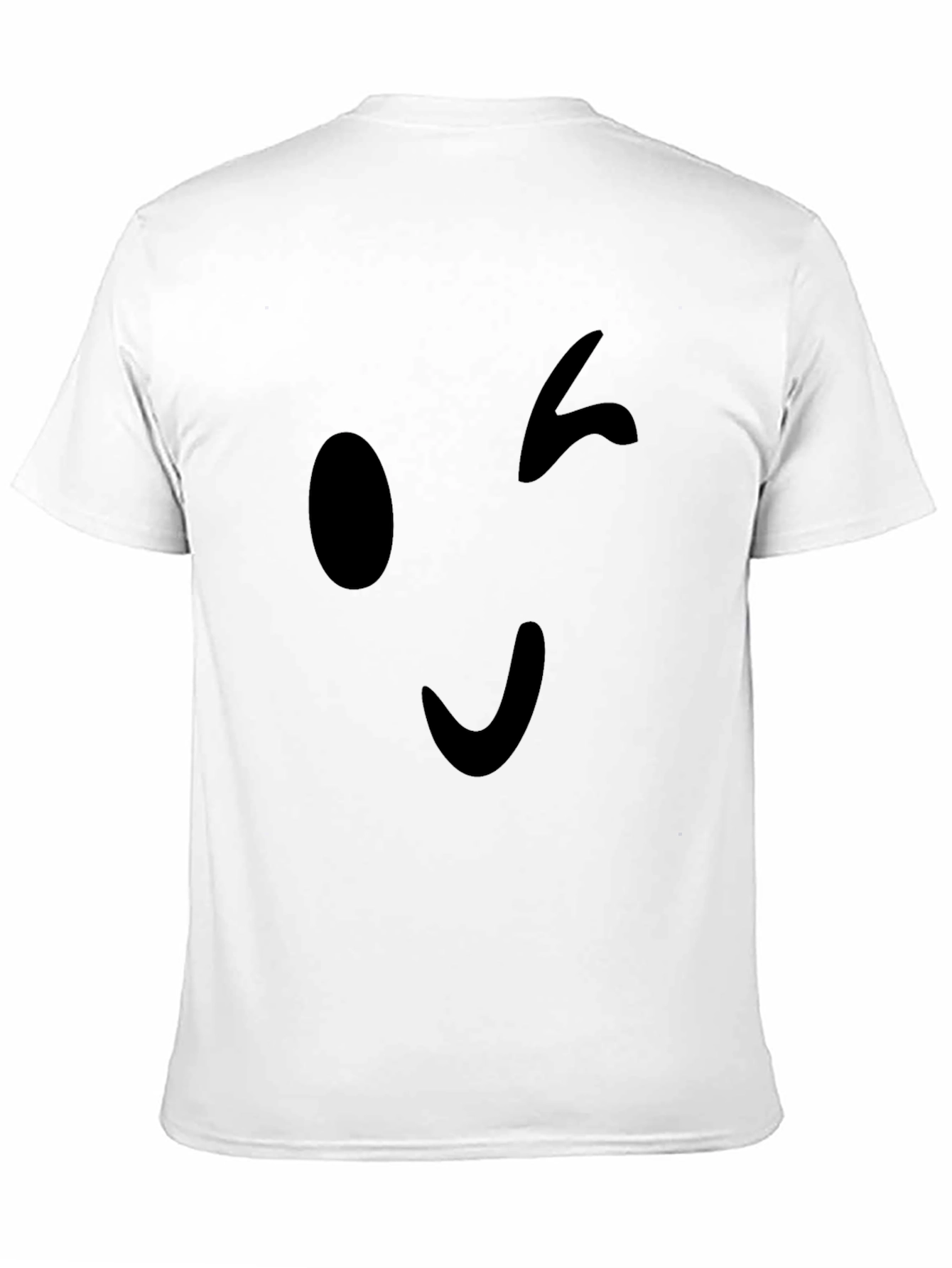 Winking Emoji Black T-Shirt - Casual Style