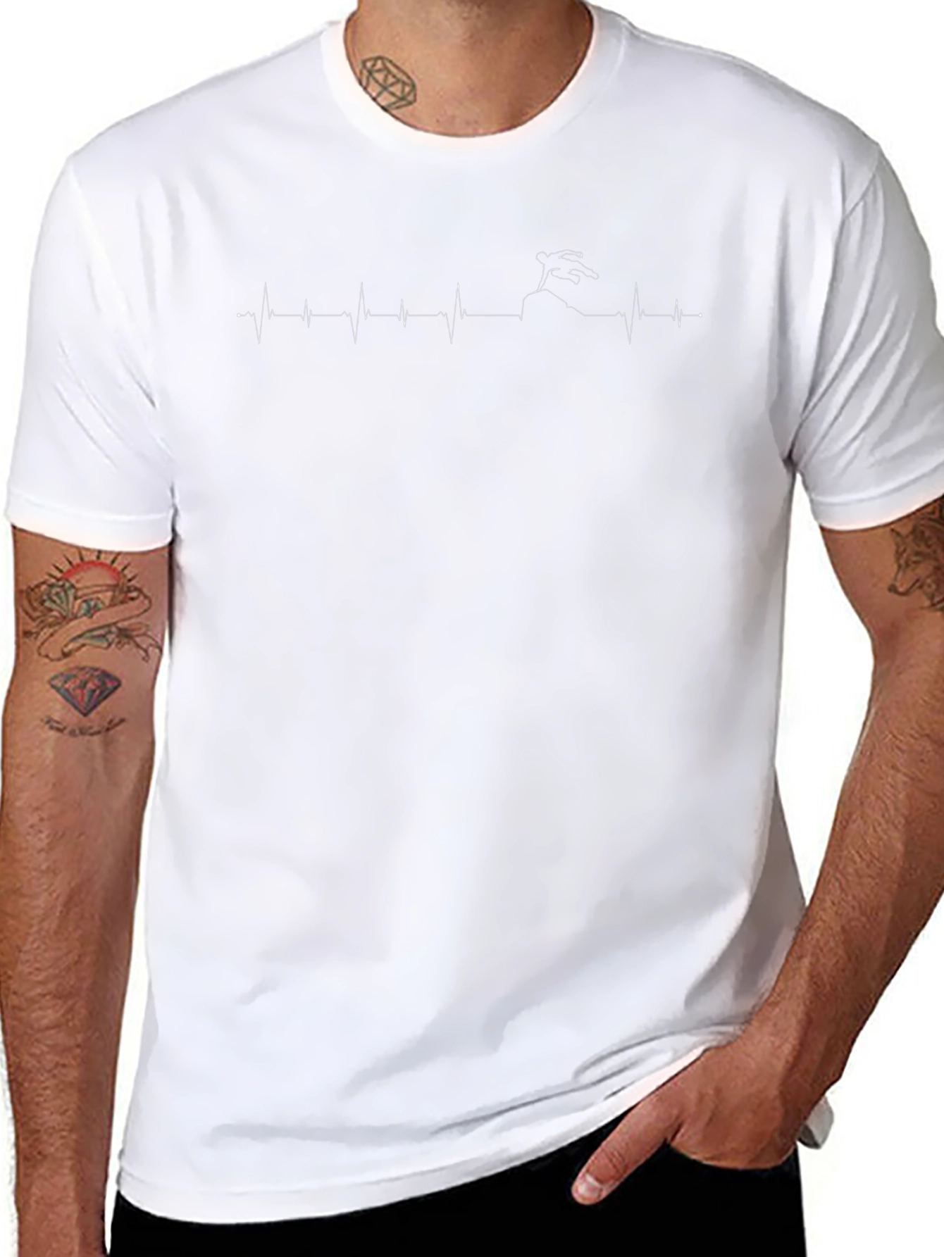 Heartbeat Climbing T-Shirt - Black