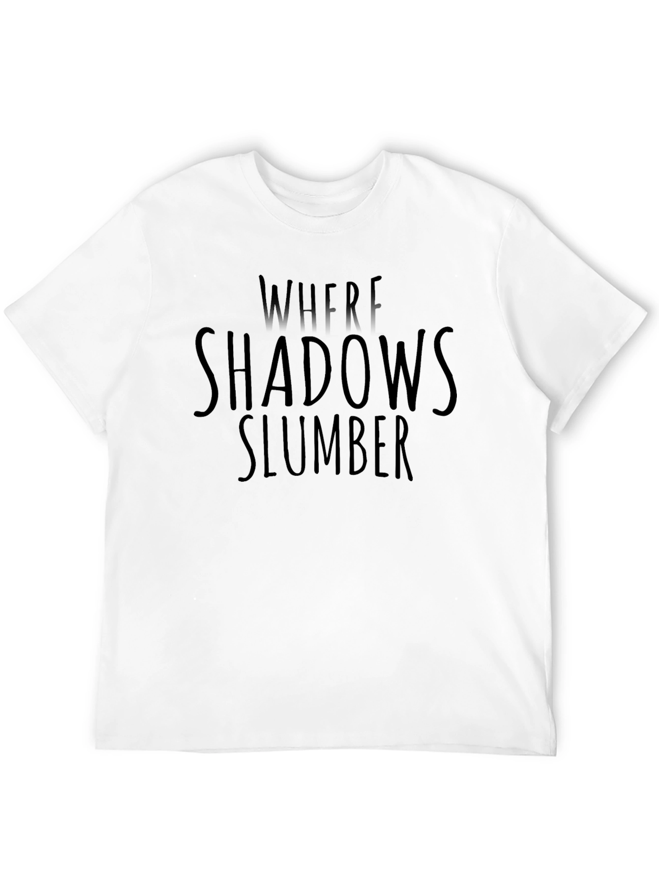 Where Shadows Slumber Graphic Tee - Black