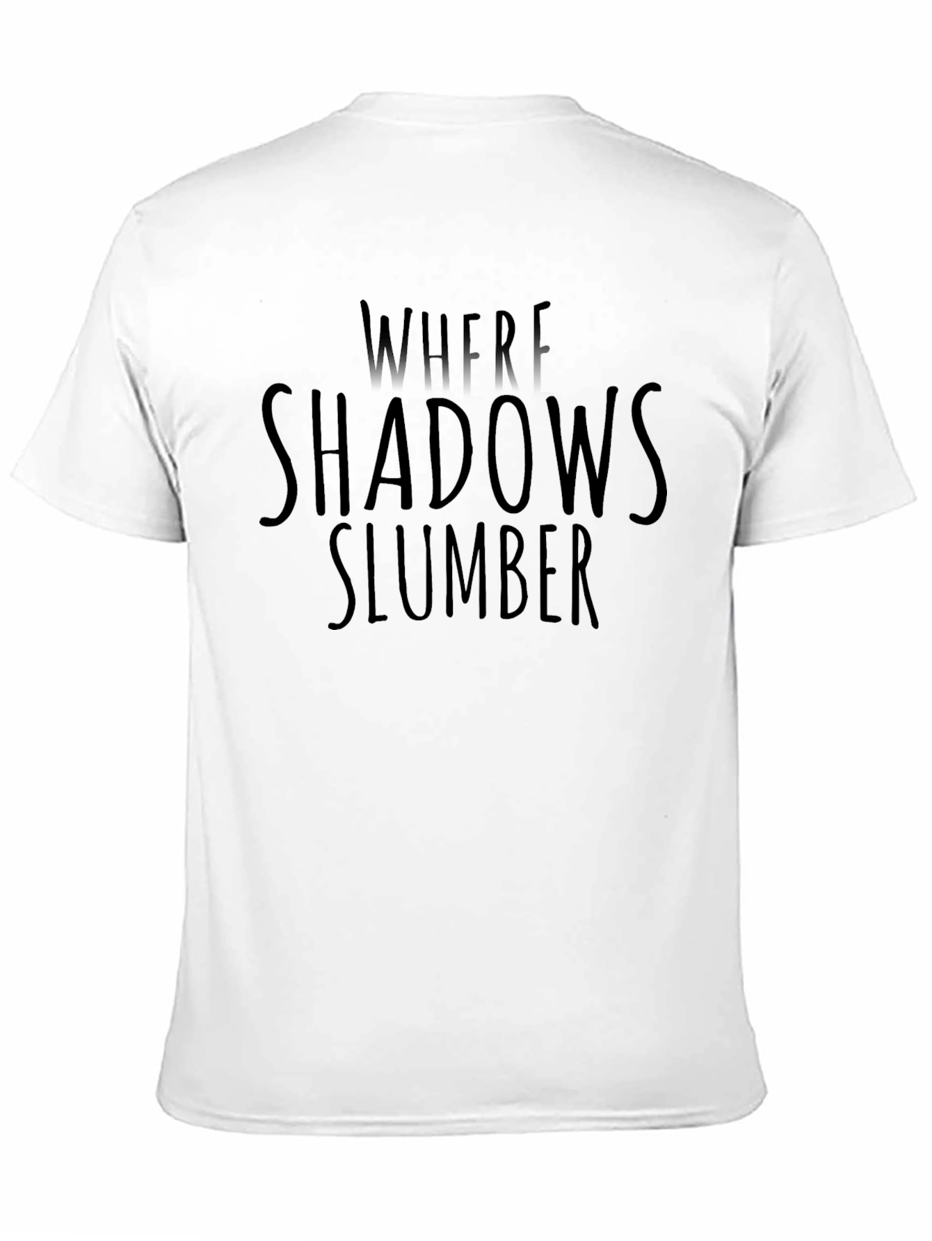 Where Shadows Slumber Graphic Tee - Black
