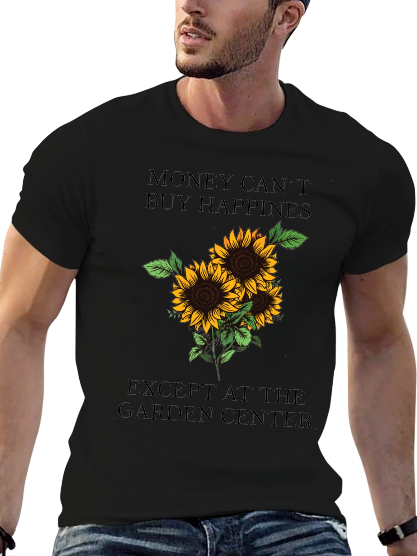 Sunflower Garden Center T-Shirt - Happiness Guarantee