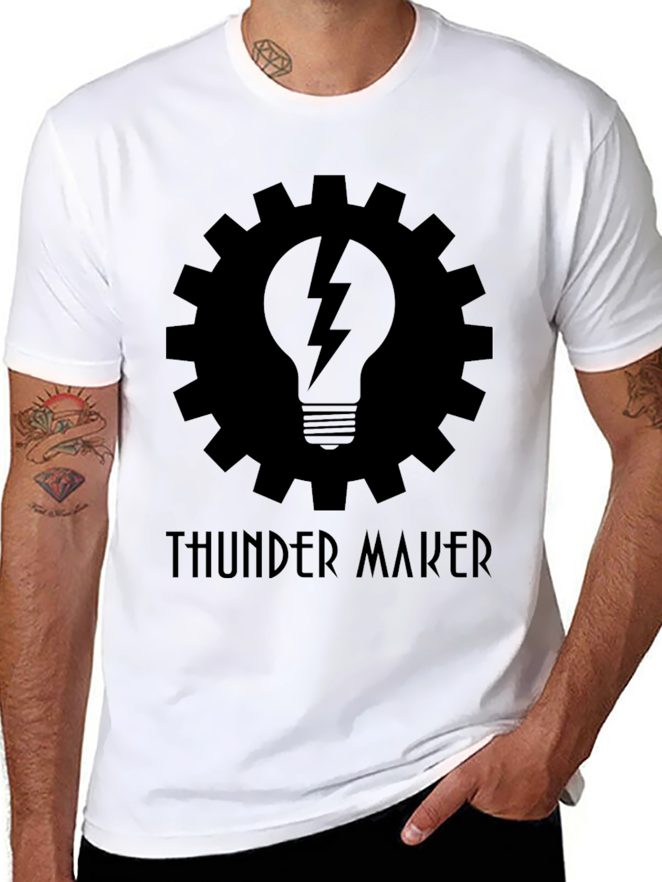 Thunder Maker Graphic T-Shirt - Black