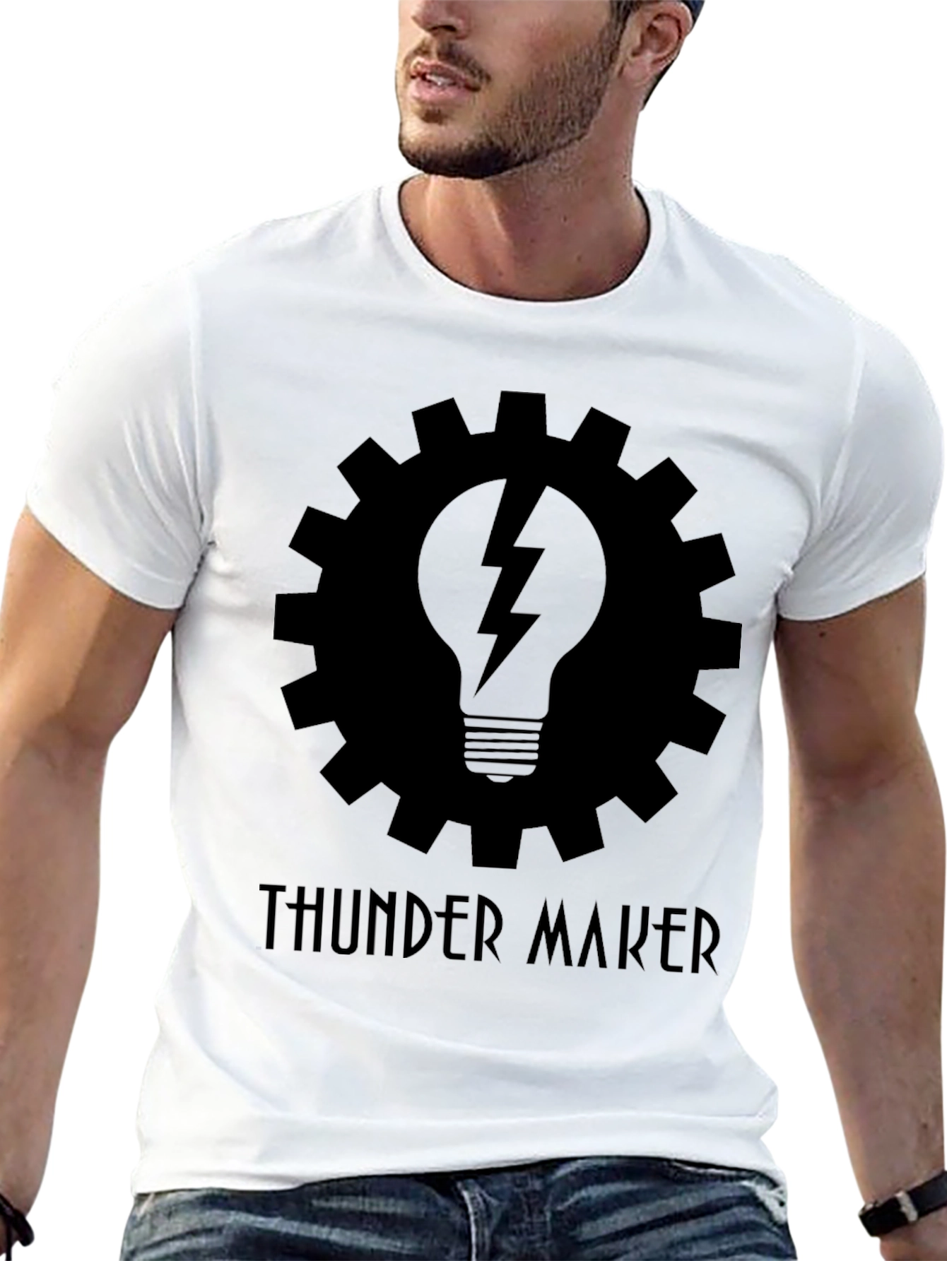 Thunder Maker Graphic T-Shirt - Black
