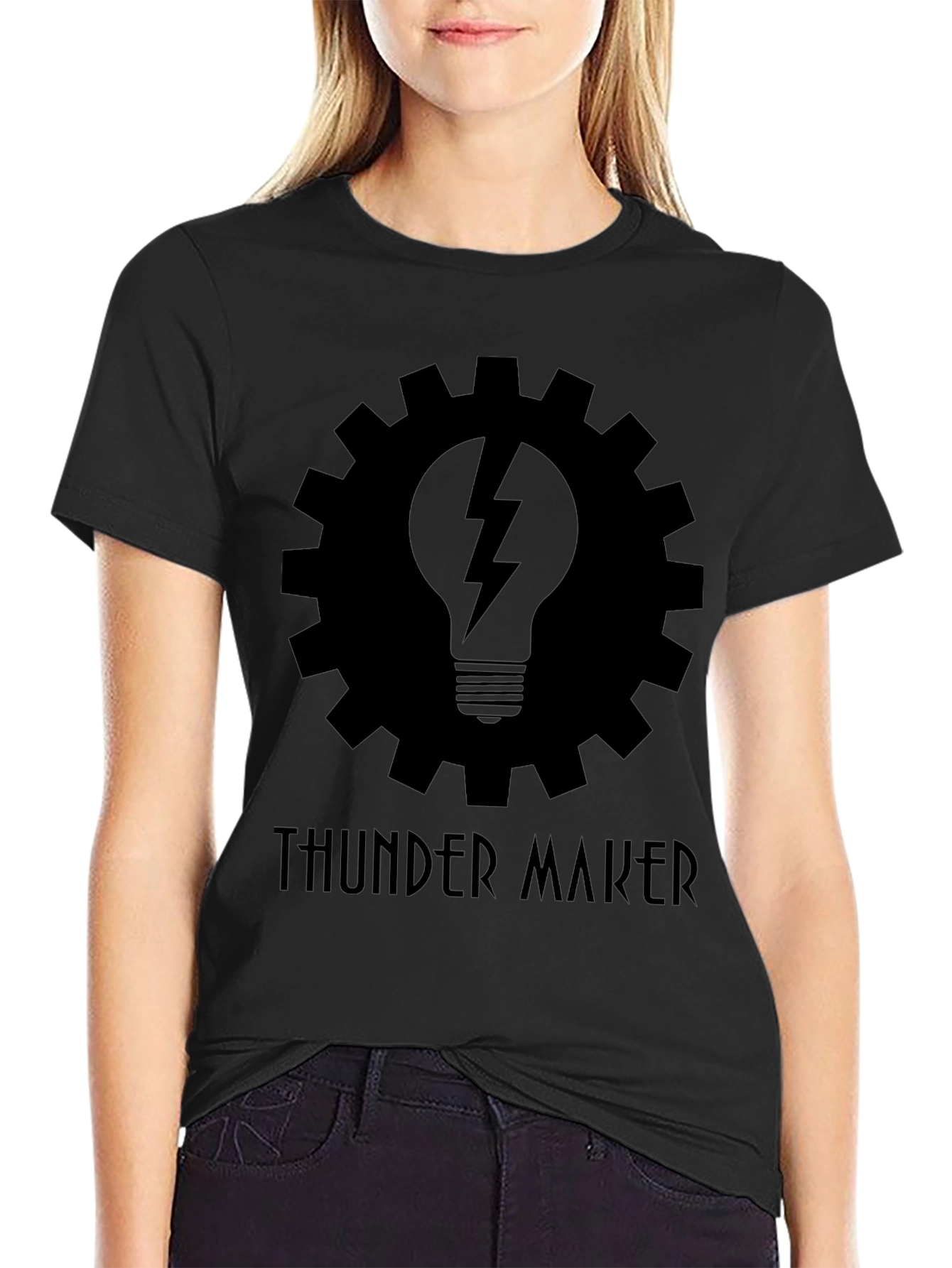 Thunder Maker Graphic T-Shirt - Black