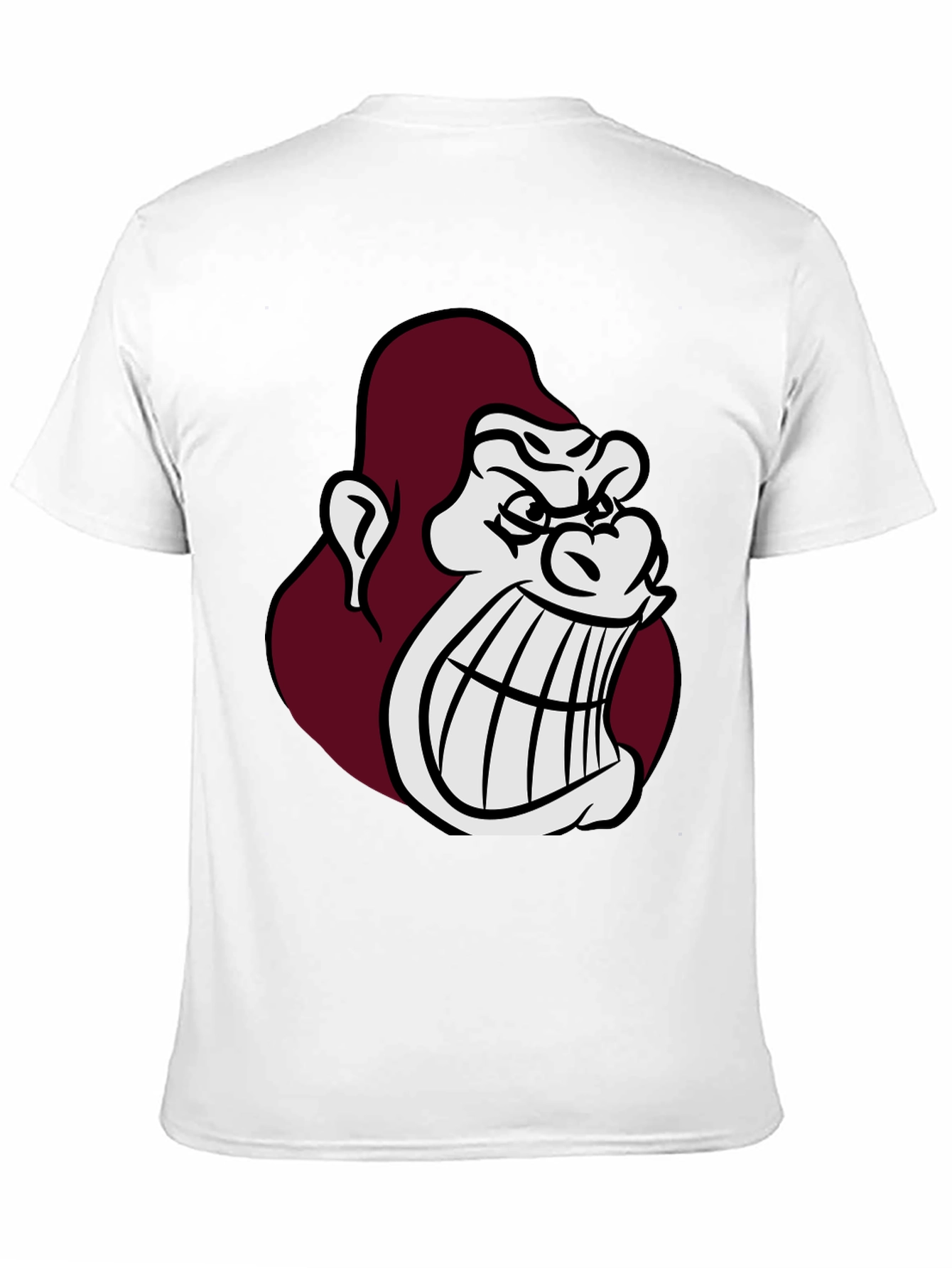 Angry Gorilla Graphic Tee - Black Casual T-Shirt