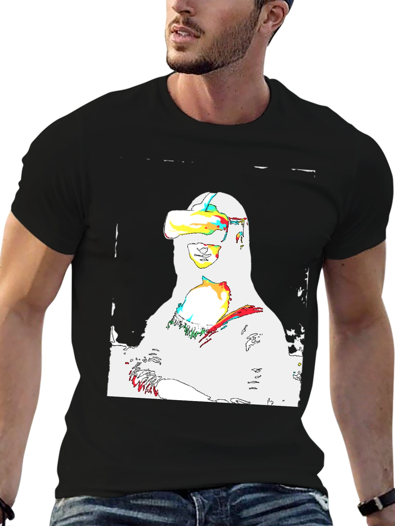 VR Mona Lisa Graphic Tee - Black