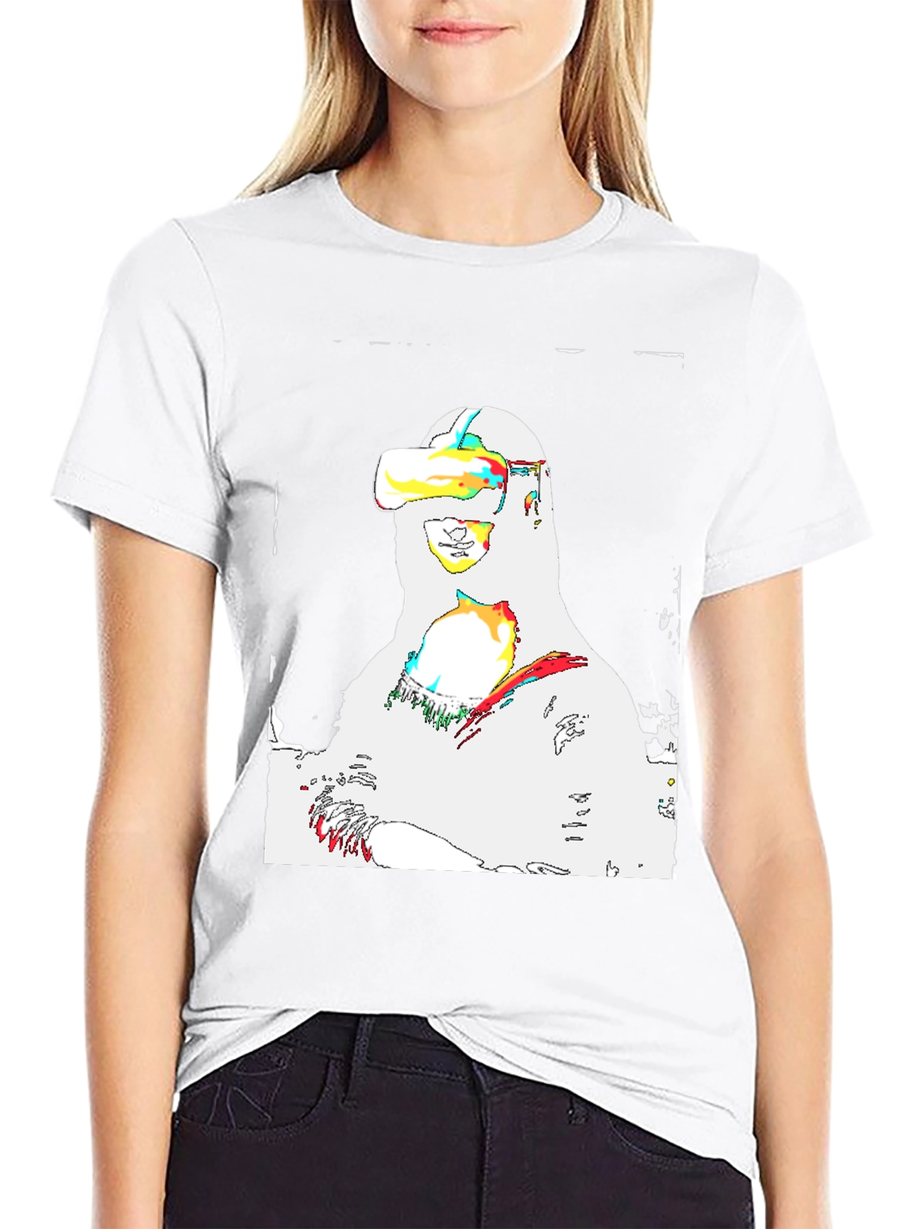 VR Mona Lisa Graphic Tee - Black