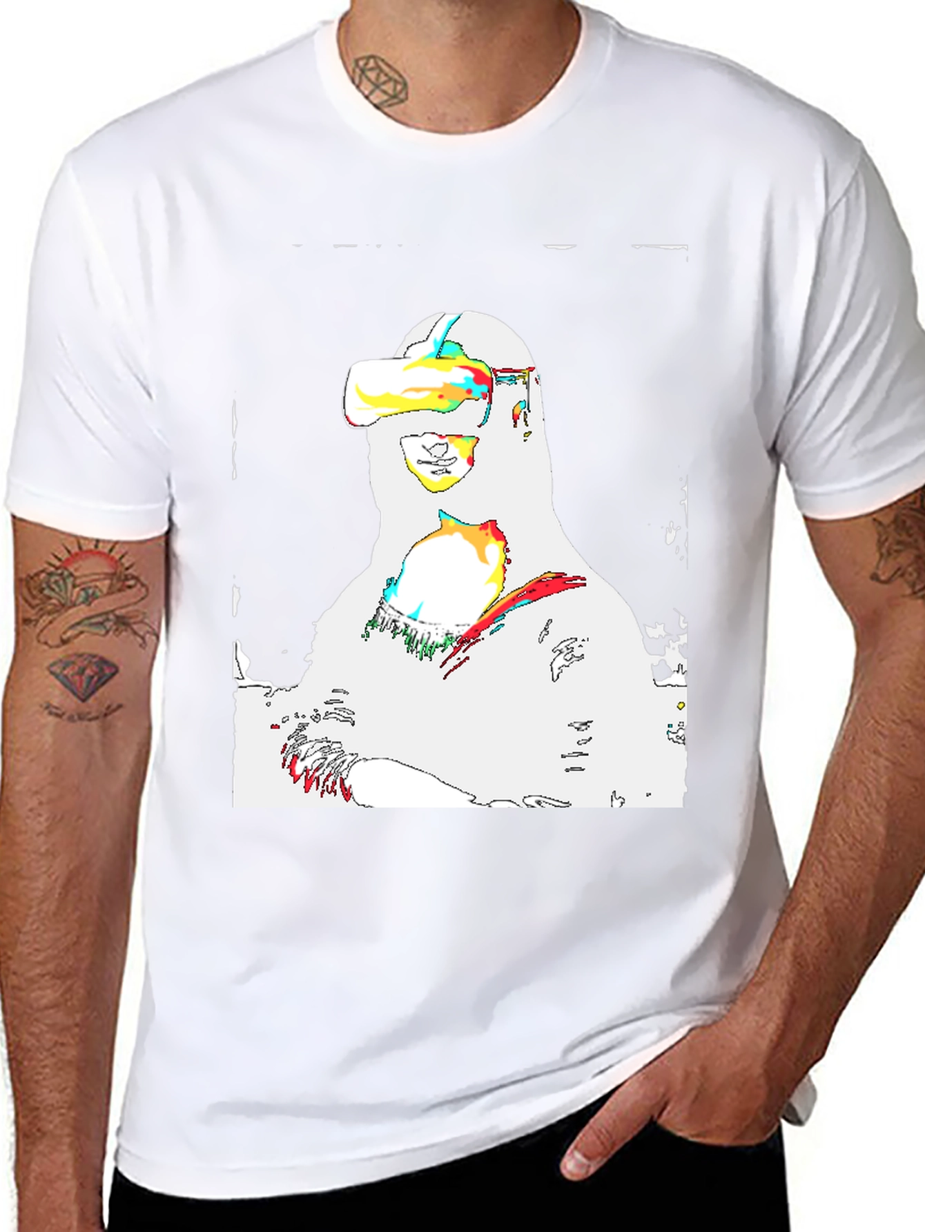 VR Mona Lisa Graphic Tee - Black