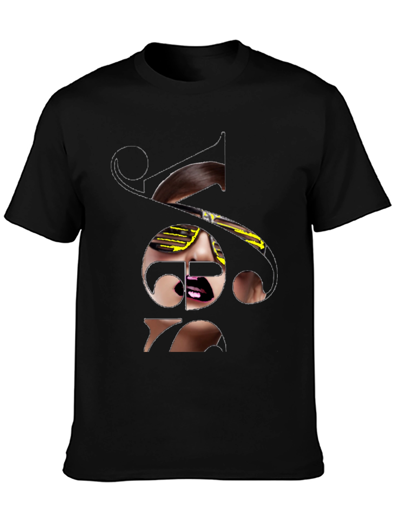Unique Graphic T-Shirt - Stylish Black Tee