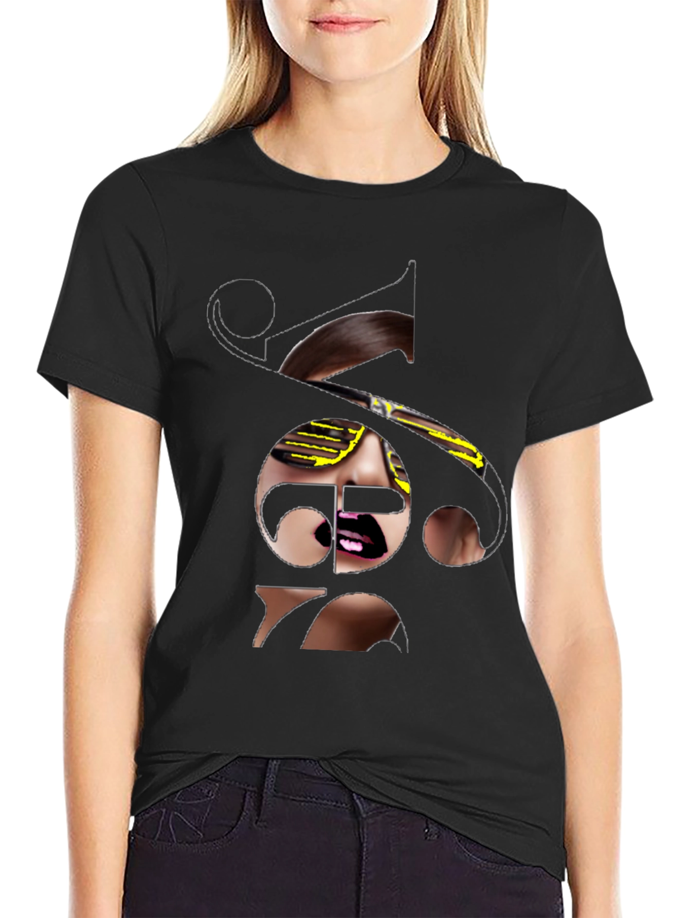 Unique Graphic T-Shirt - Stylish Black Tee