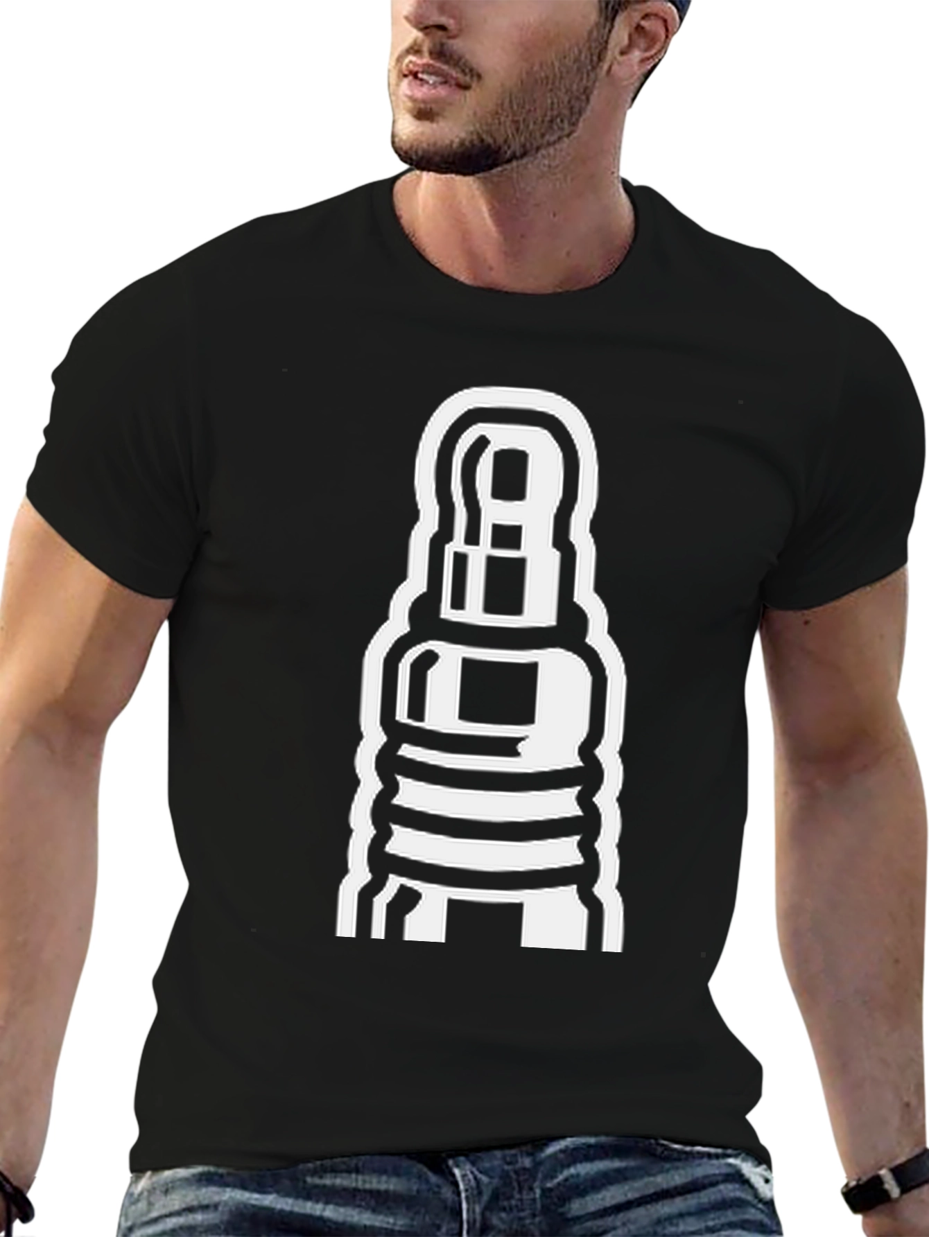 Cool White Graphic Tee - Novelty T-Shirt