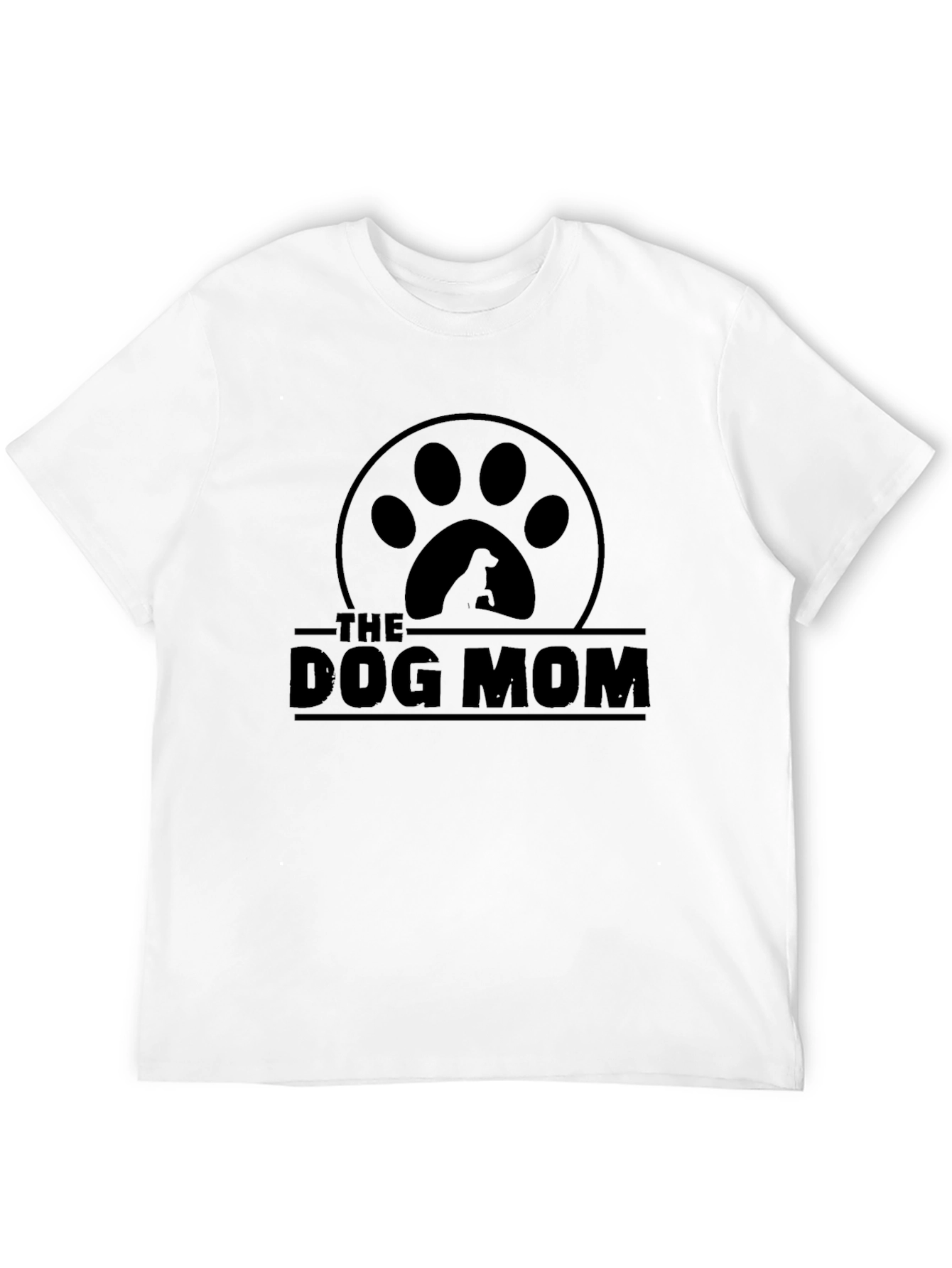The Dog Mom Black T-Shirt