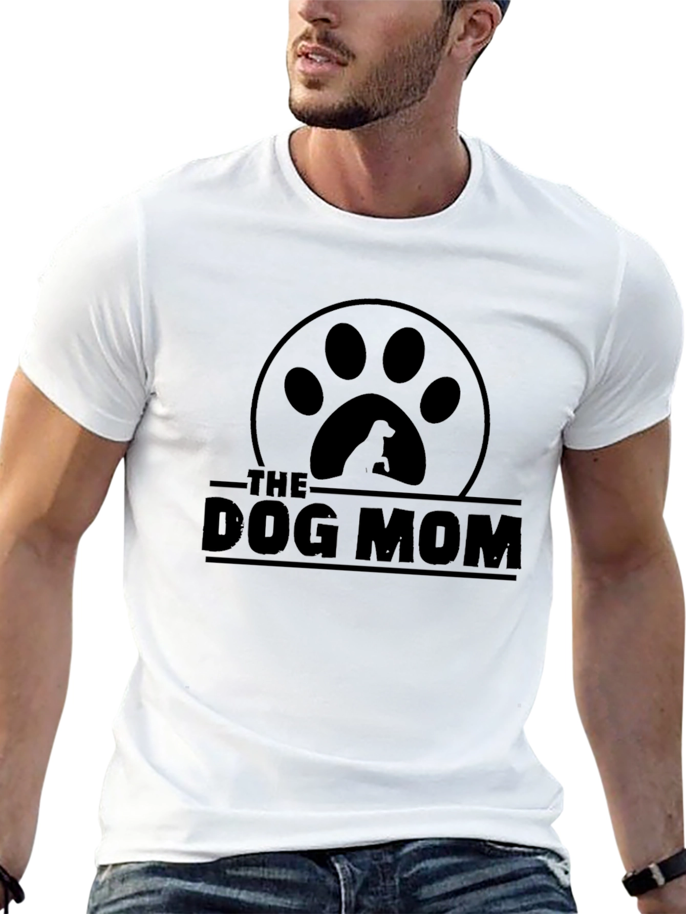 The Dog Mom Black T-Shirt