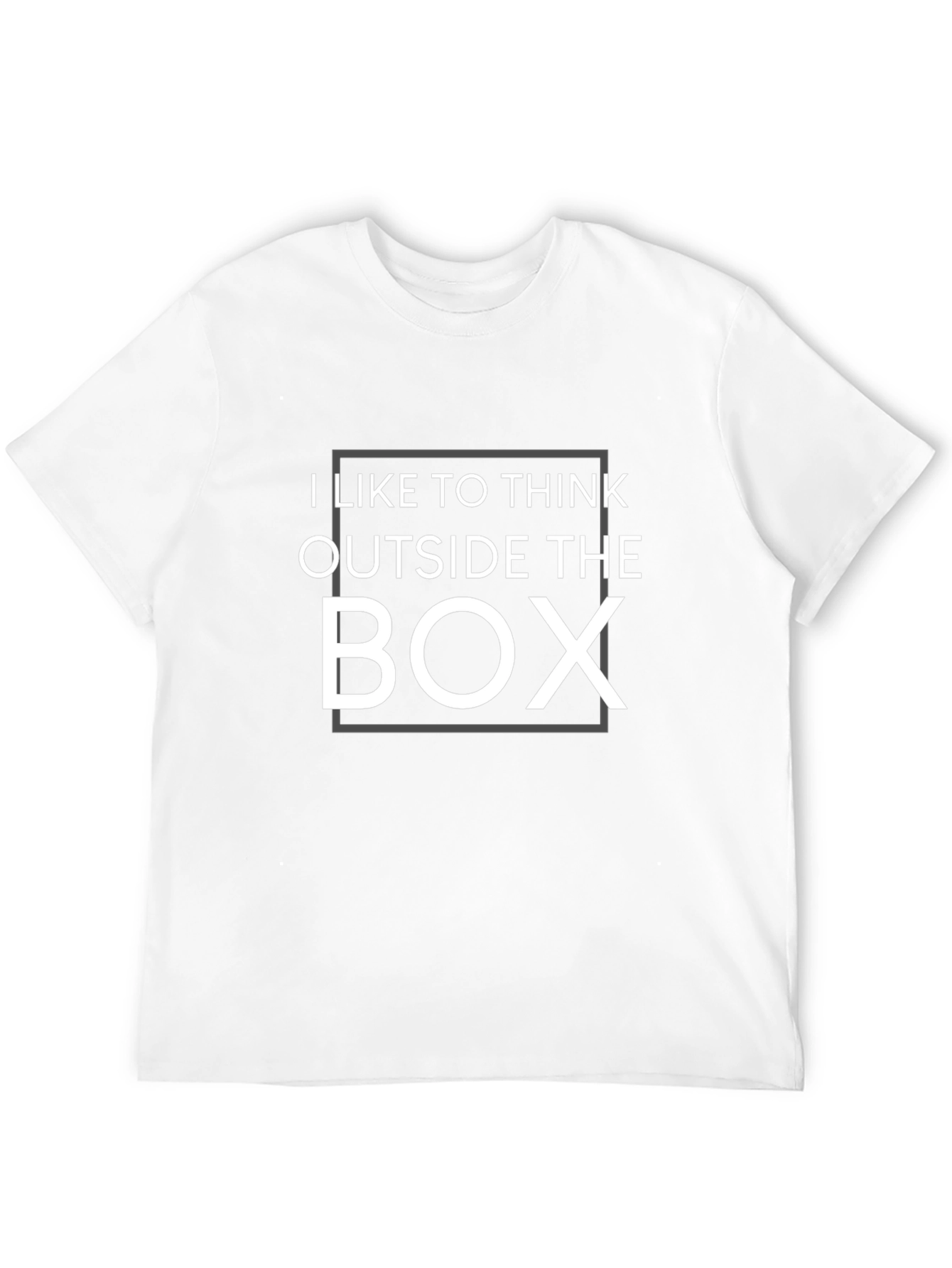 Think Outside the Box Graphic Tee - Black