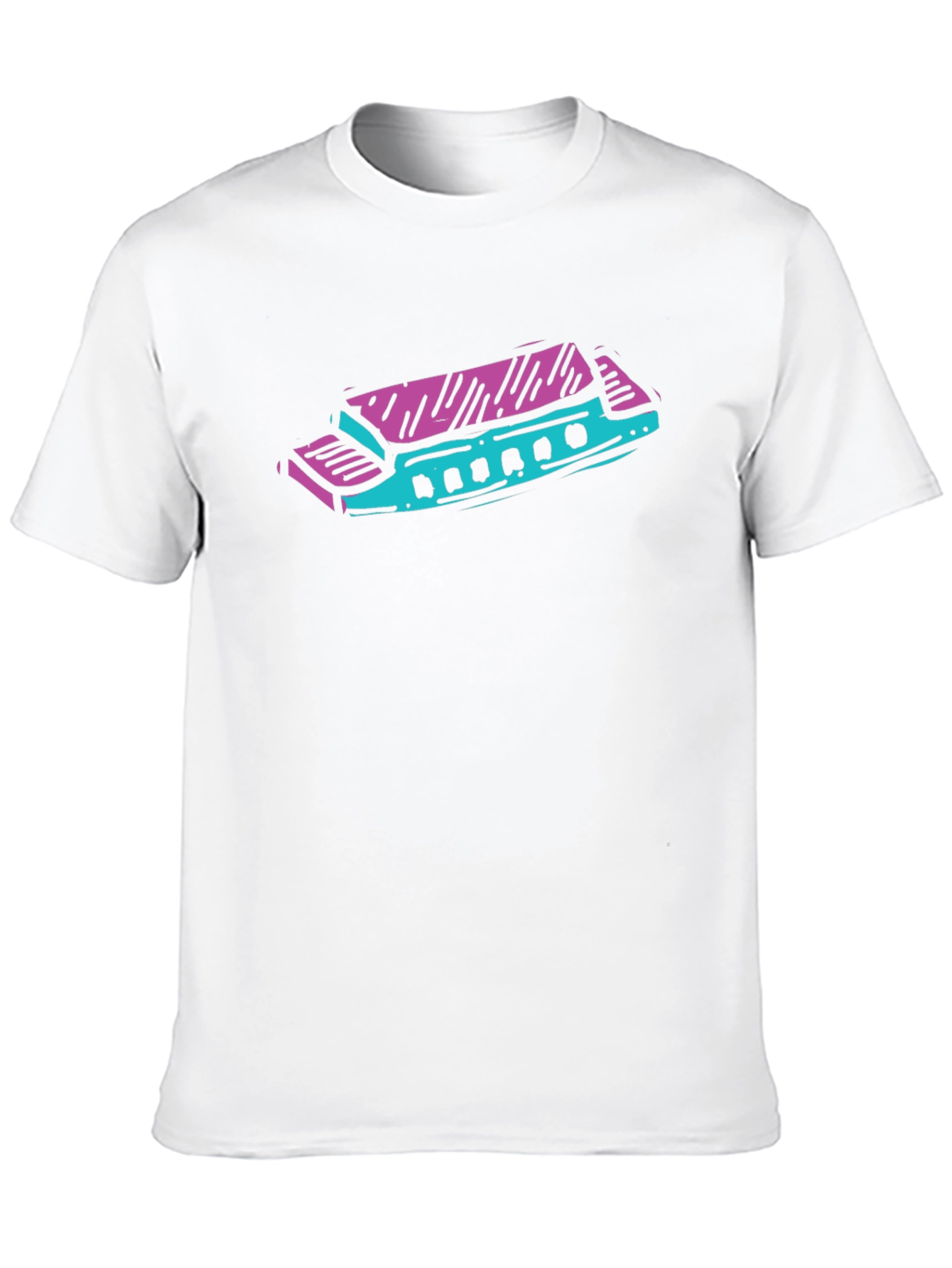 Harmonica Graphic Tee - Cool Music Lovers Shirt