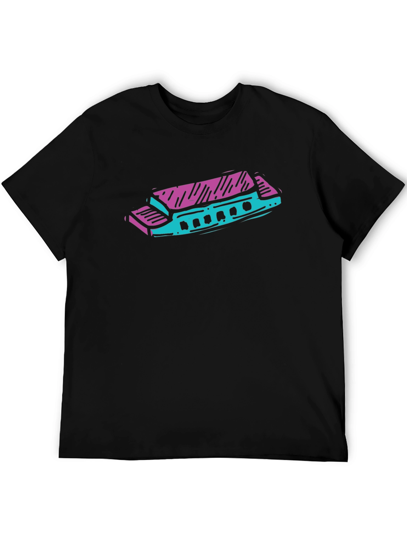 Harmonica Graphic Tee - Cool Music Lovers Shirt