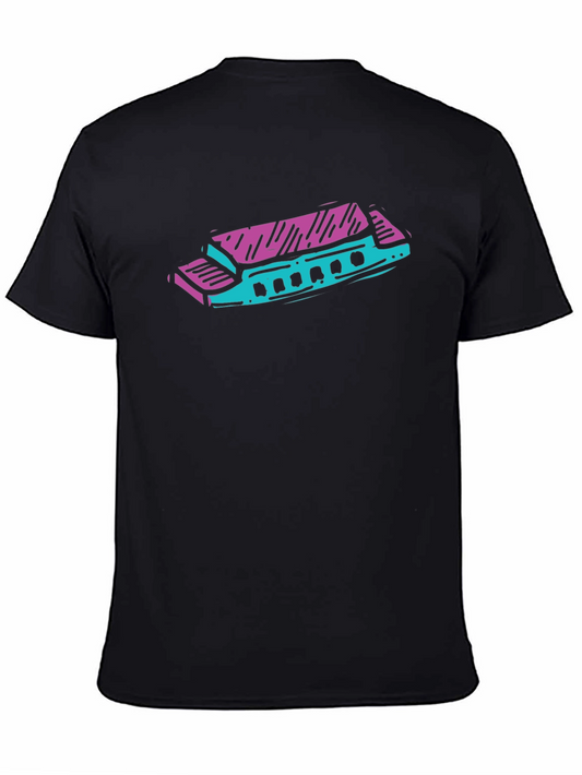 Harmonica Graphic Tee - Cool Music Lovers Shirt