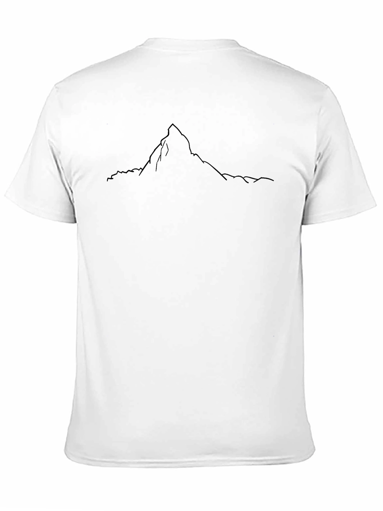 Mountain Peak Graphic Tee - Black Unisex T-Shirt